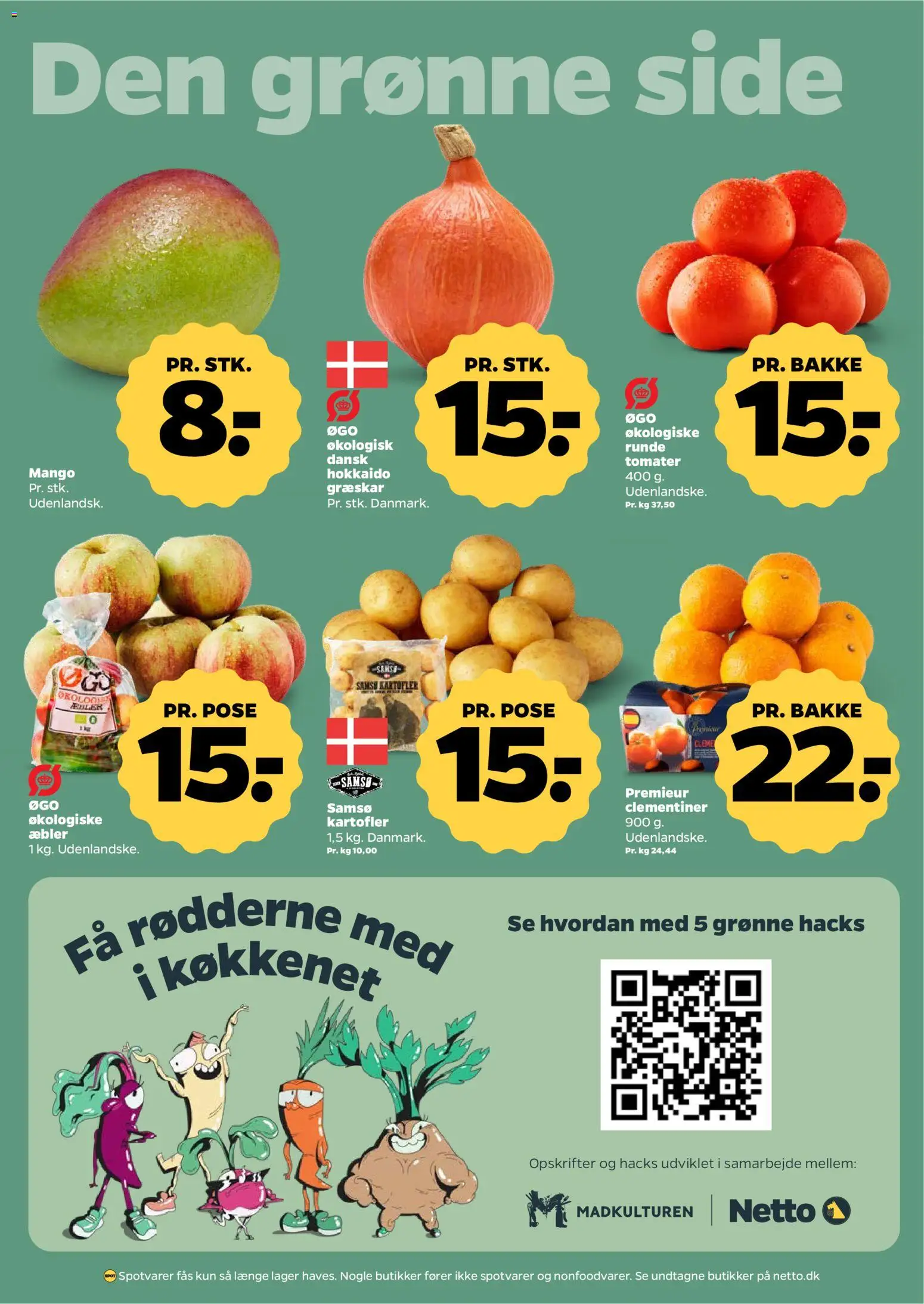 Netto tilbudsavis – gyldig fra 17.01.2026 | Side: 4 | Produkter: Æbler, Græskar, Squash, Kartofler