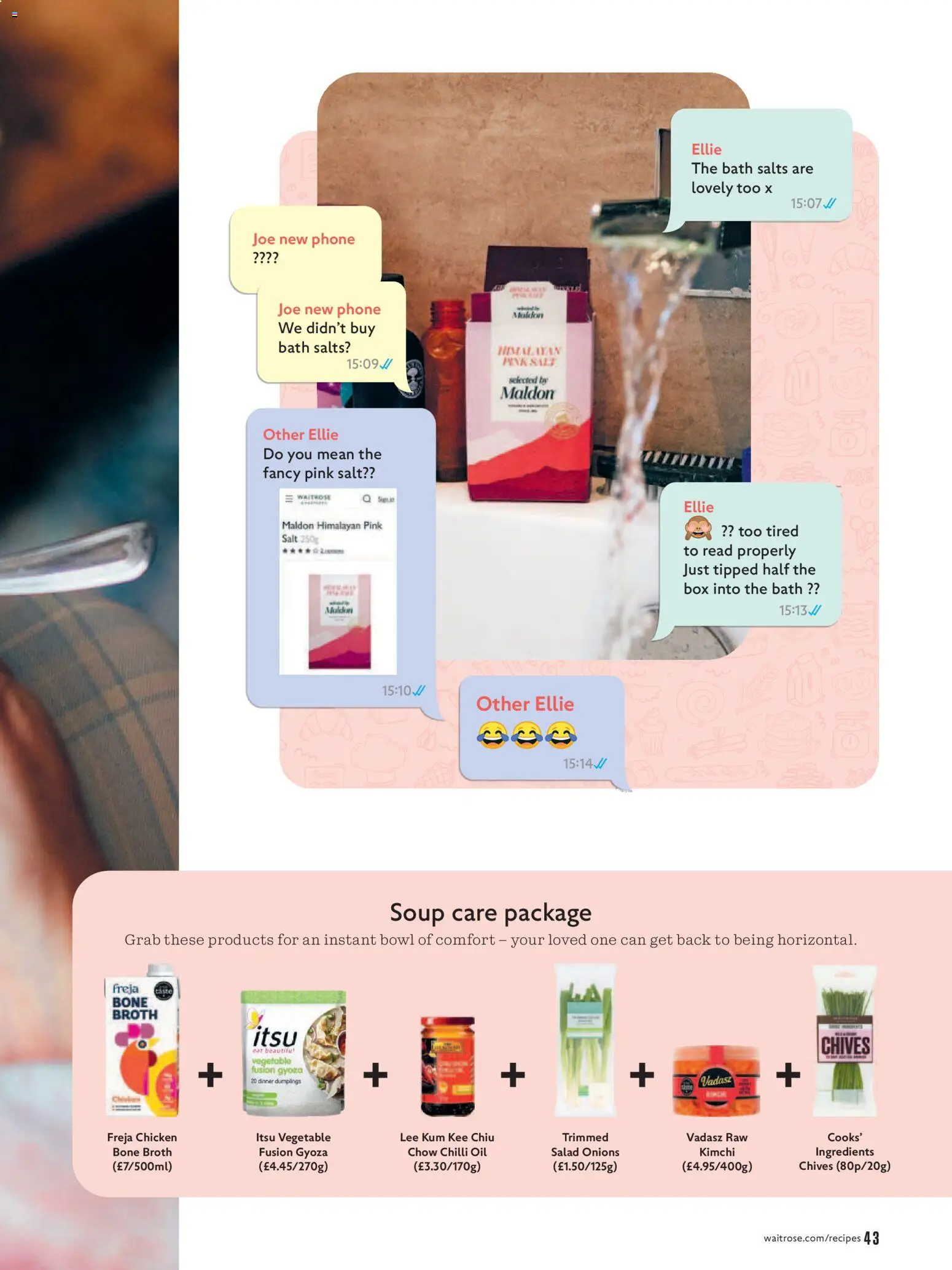 {H1} | Page: 43 | Products: Chicken, Dumplings, Oil, Phone