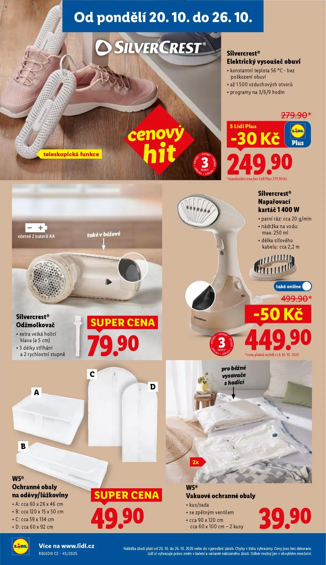 Lidl leták - Spotřební zboží od 20.10.2025 | Strana: 12 | Produkty: Napařovací kartáč, Vysavače, W5, Kartáč