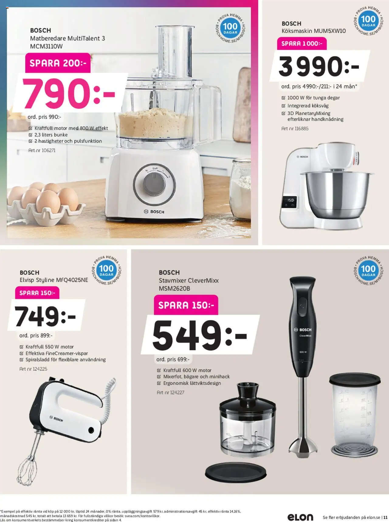 Elon reklamblad aktuell från 29.09.2025 | Sida: 11 | Produkter: Köksvåg, Stavmixer, Matberedare, Elvisp