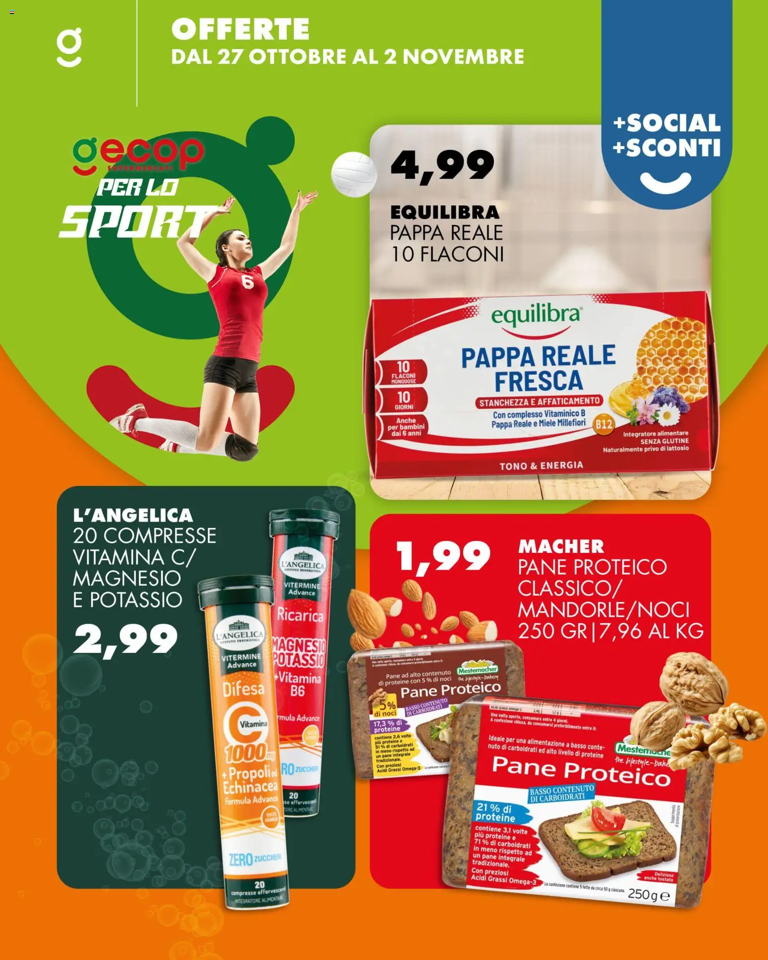 Volantino GECOP del 27.10.2025 | Pagina: 5 | Prodotti: Pane, Noci, Integratore alimentare, Miele