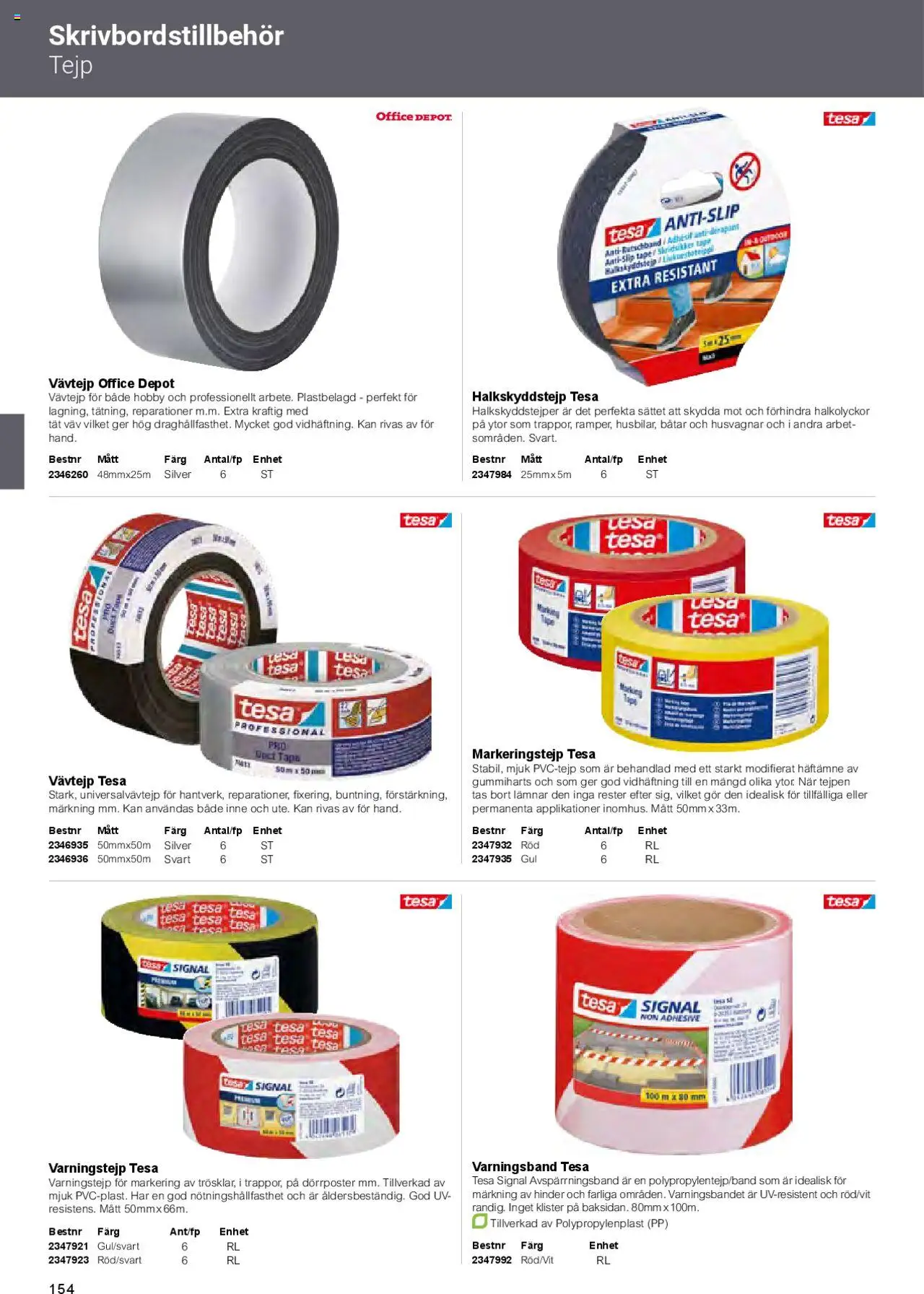 Office Depot reklamblad aktuell från 01.02.2025 | Sida: 156 | Produkter: Tejp