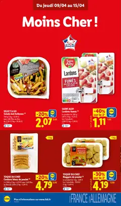 LIDL - Prévisualisation de SAINT ALBY Lardons fumés, 200 g Lardons fumés aux bois de hêtre & de chêne valide à partir de 09.04.2026 | Page: 10