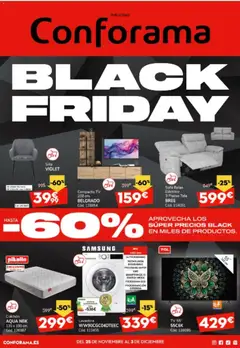 Vista previa Conforama Black Friday válido desde el 25.11.2025