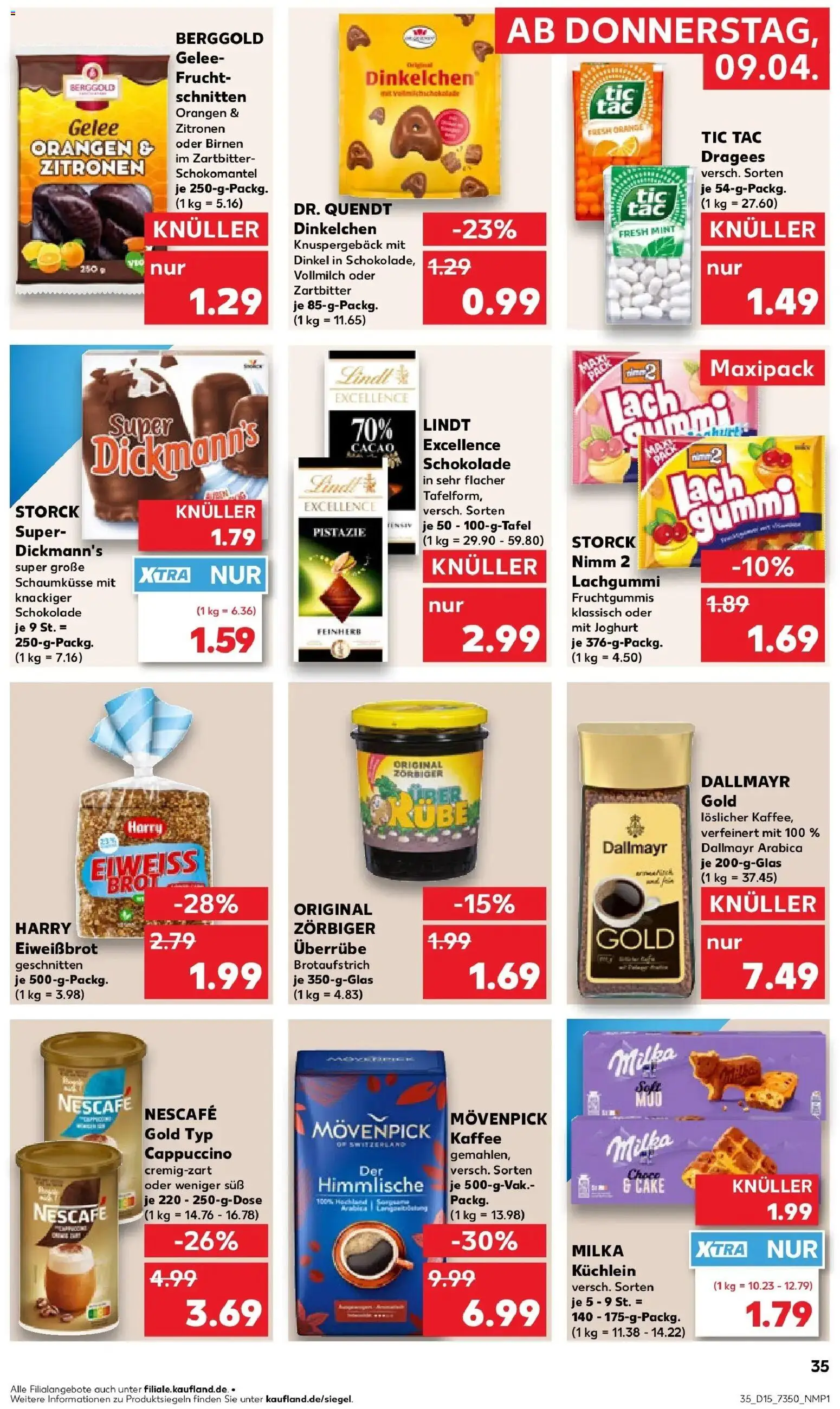 Kaufland Prospekt Schleiz	 – gültig ab 07.04.2026 | Seite: 47 | Produkte: Joghurt, Orangen, Milka, Nescafe gold