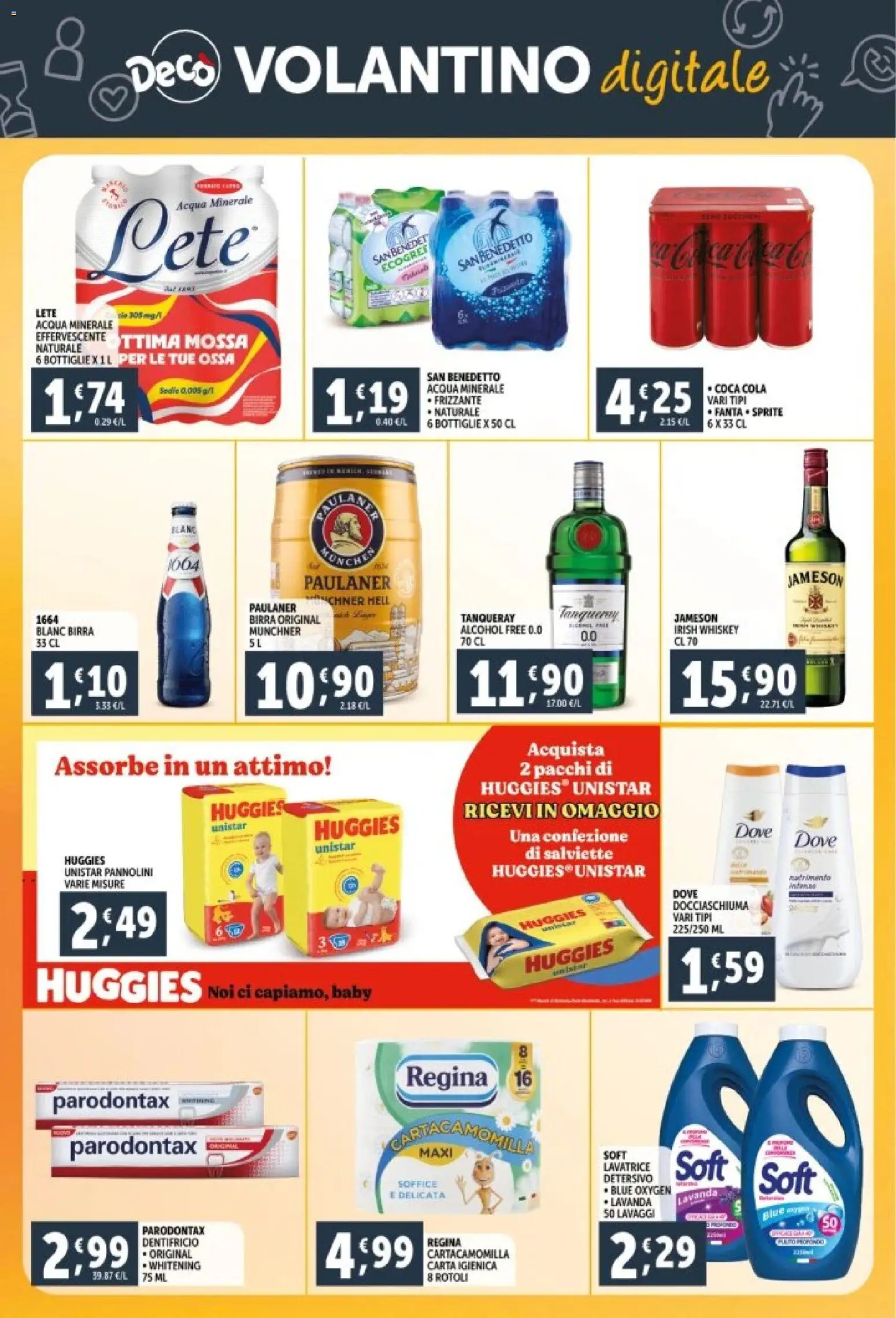 Volantino Decò del 29.12.2025 | Pagina: 32 | Prodotti: Birra, Acqua, Lavatrice, Coca Cola