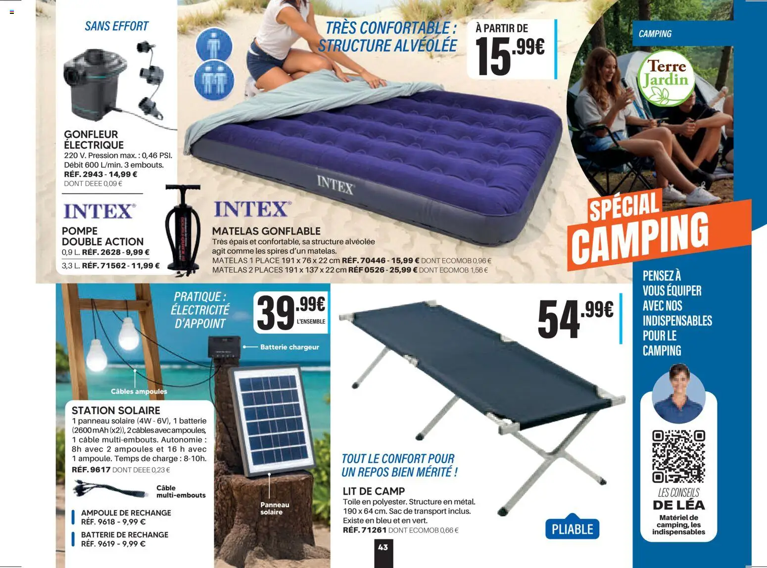 {H1} | Page: 43 | Produits: Câble, Sac, Matelas gonflable, Panneau solaire