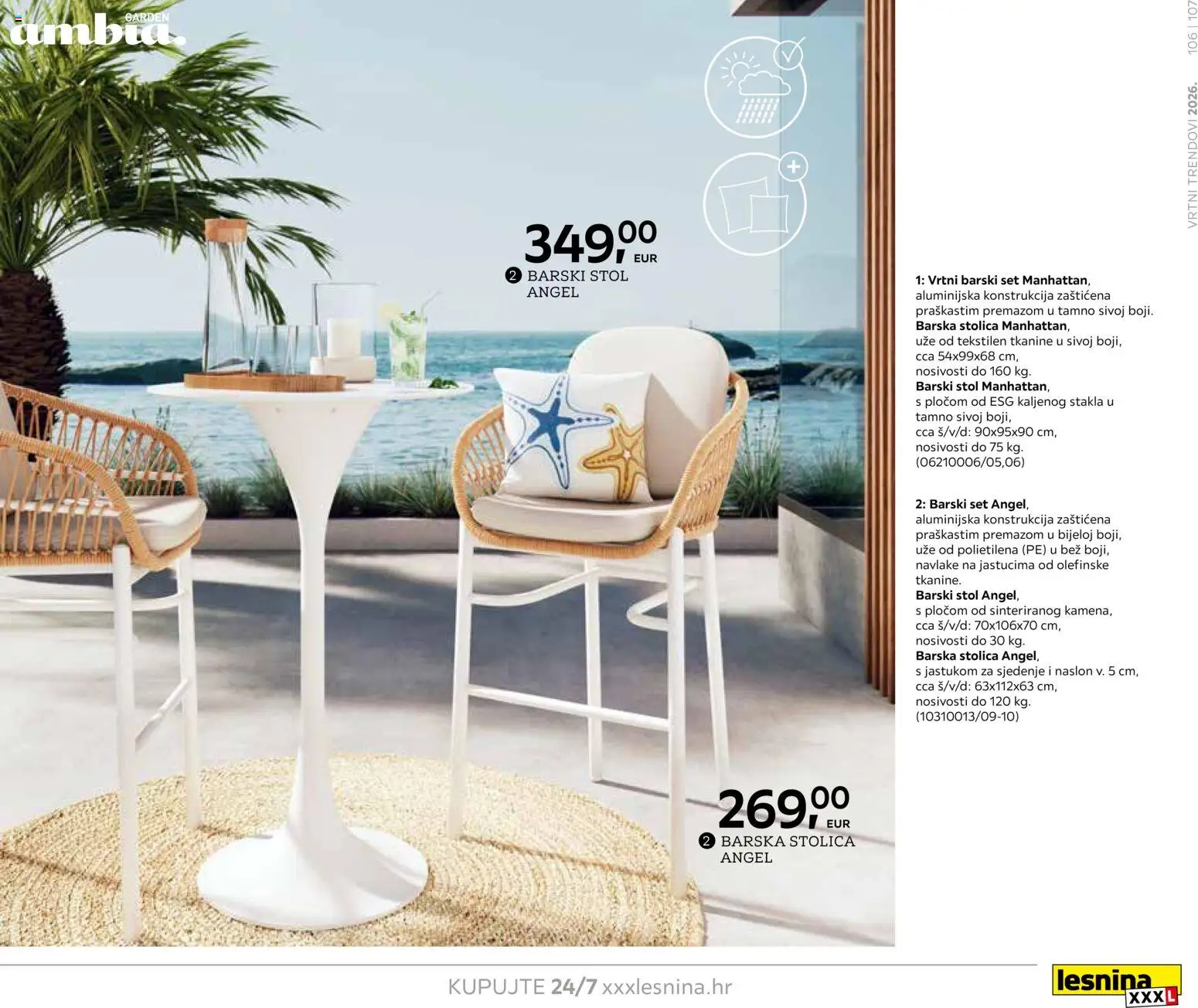 Lesnina katalog | vrijedi od 06.02.2026 | Stranica: 107 | Proizvodi: Stol, Stolica