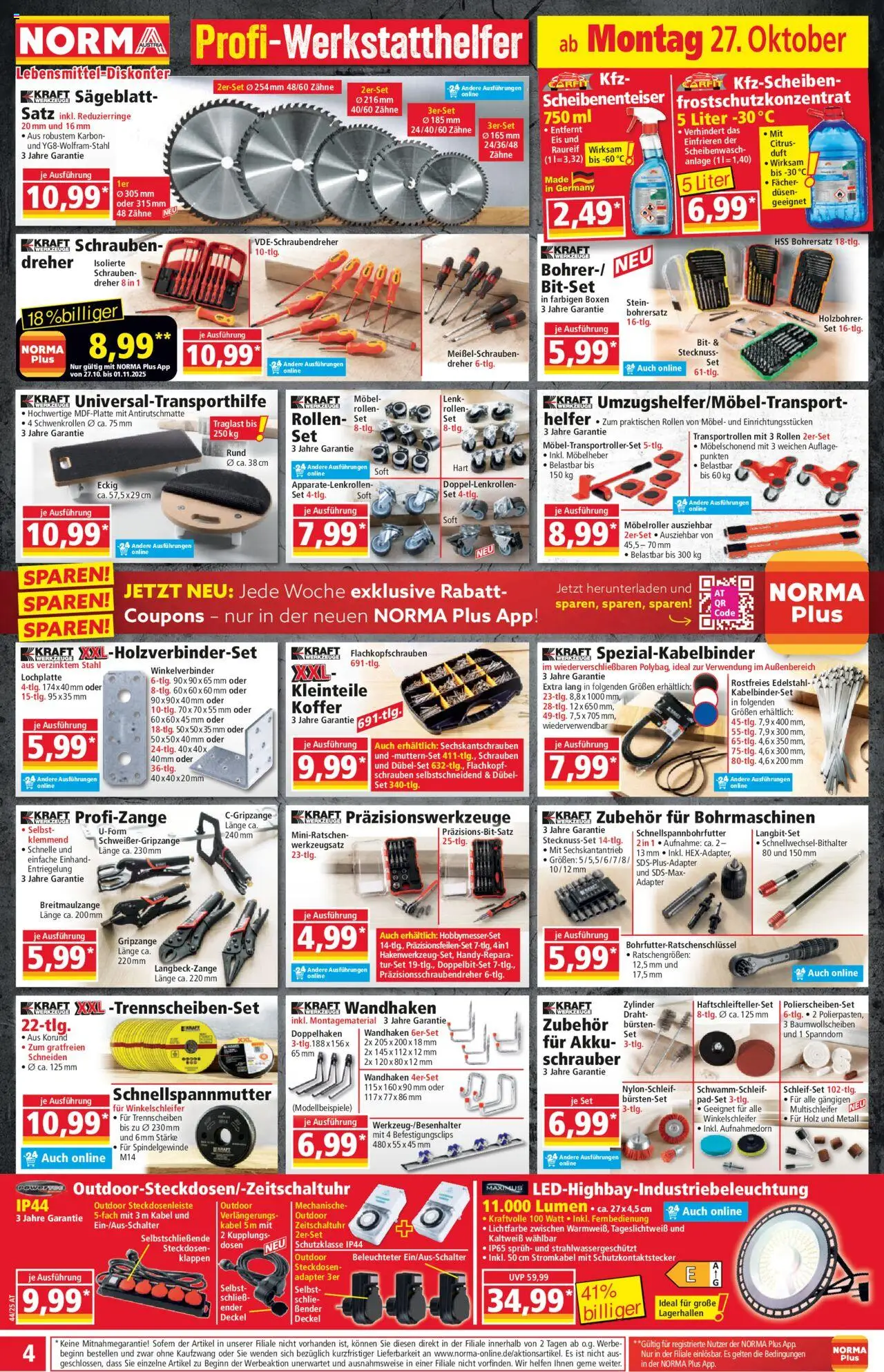 Norma Flugblatt gültig ab 27.10.2025 | Seite: 5 | Produkte: Eis, Koffer, Kabel, Adapter