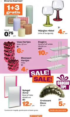 Kwantum - Folder - Voorbeeld van een folder van Kwantum, geldig van 15.12.2025 | Pagina: 4 | Producten: Kaarsen, Spiegel, Vaas