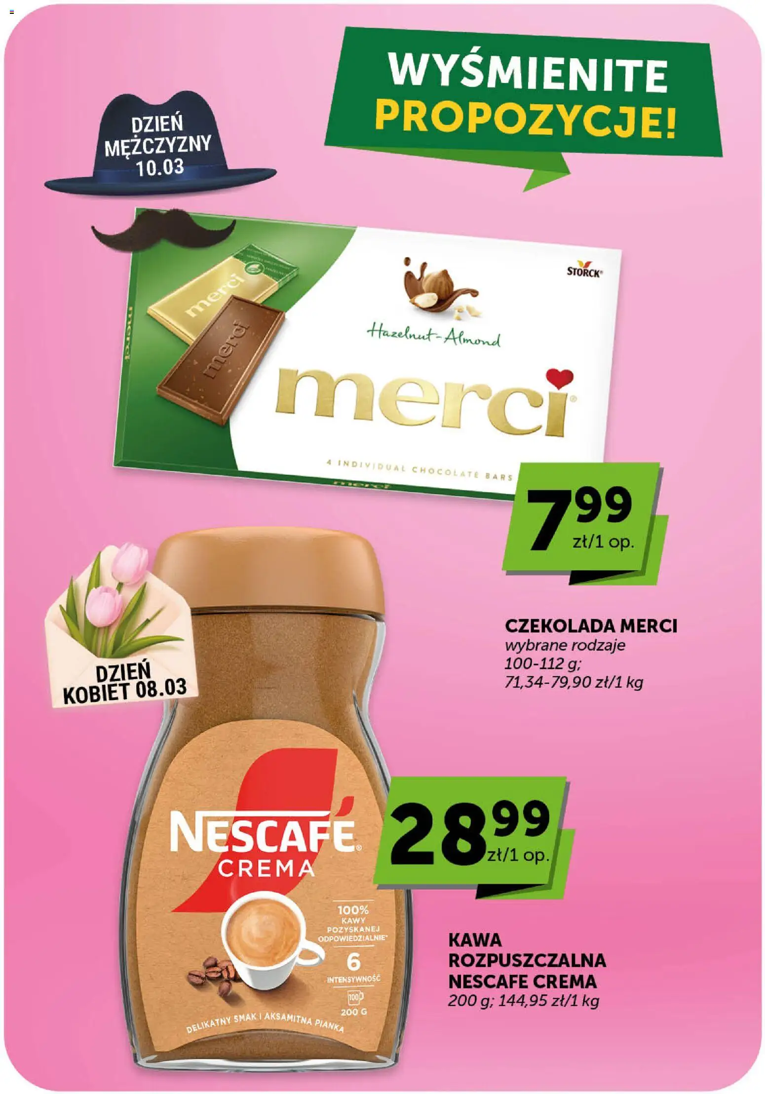 ABC gazetka - Minimarket od 05.03.2026 | Strona: 12 | Produkty: Nescafe, Kawa rozpuszczalna, Merci, Czekolada