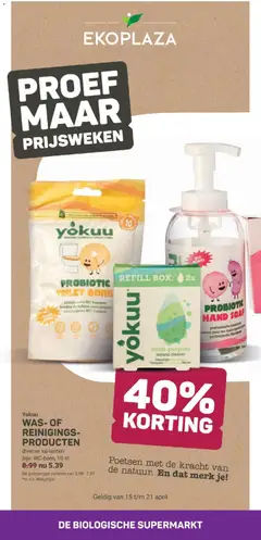 Ekoplaza folder - Voorbeeld van een folder van Ekoplaza, geldig van 15.04.2026