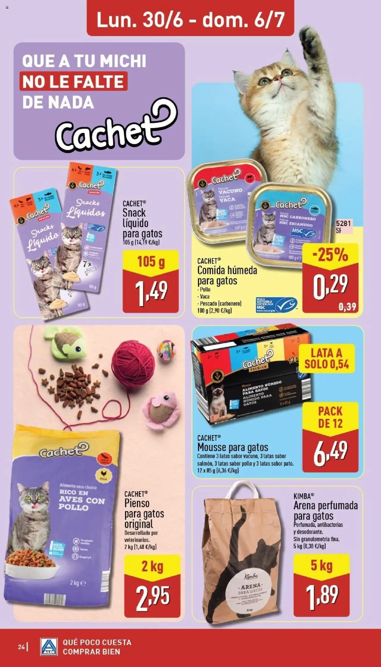 Aldi folleto Península │ válido desde el 30.06.2025 | Página: 24 | Productos: Mousse, Pescado