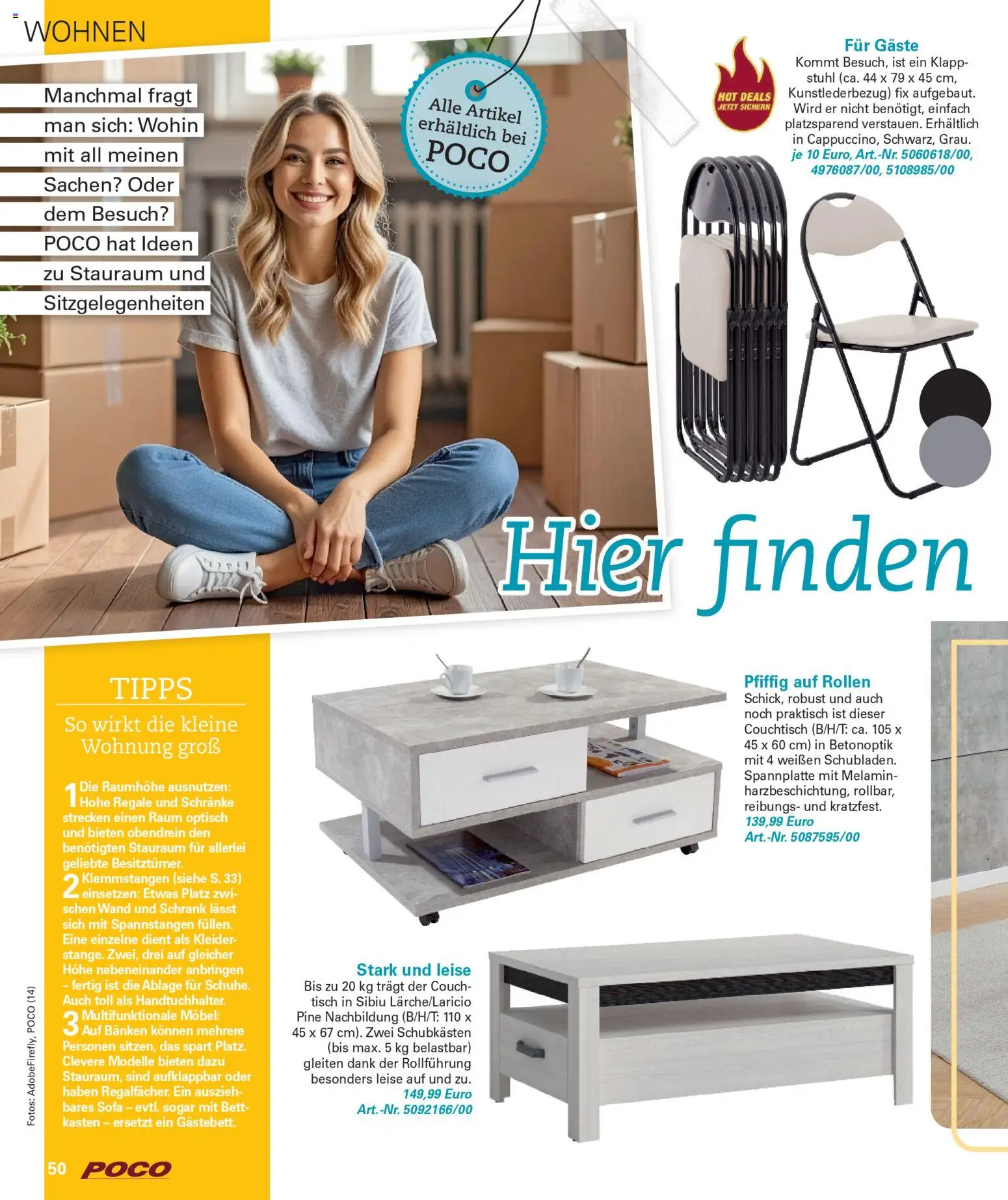 Poco Wohnwelt Winter 2025 – gültig ab 01.12.2025 | Seite: 50 | Produkte: Bett, Sofa, Couch, Schrank