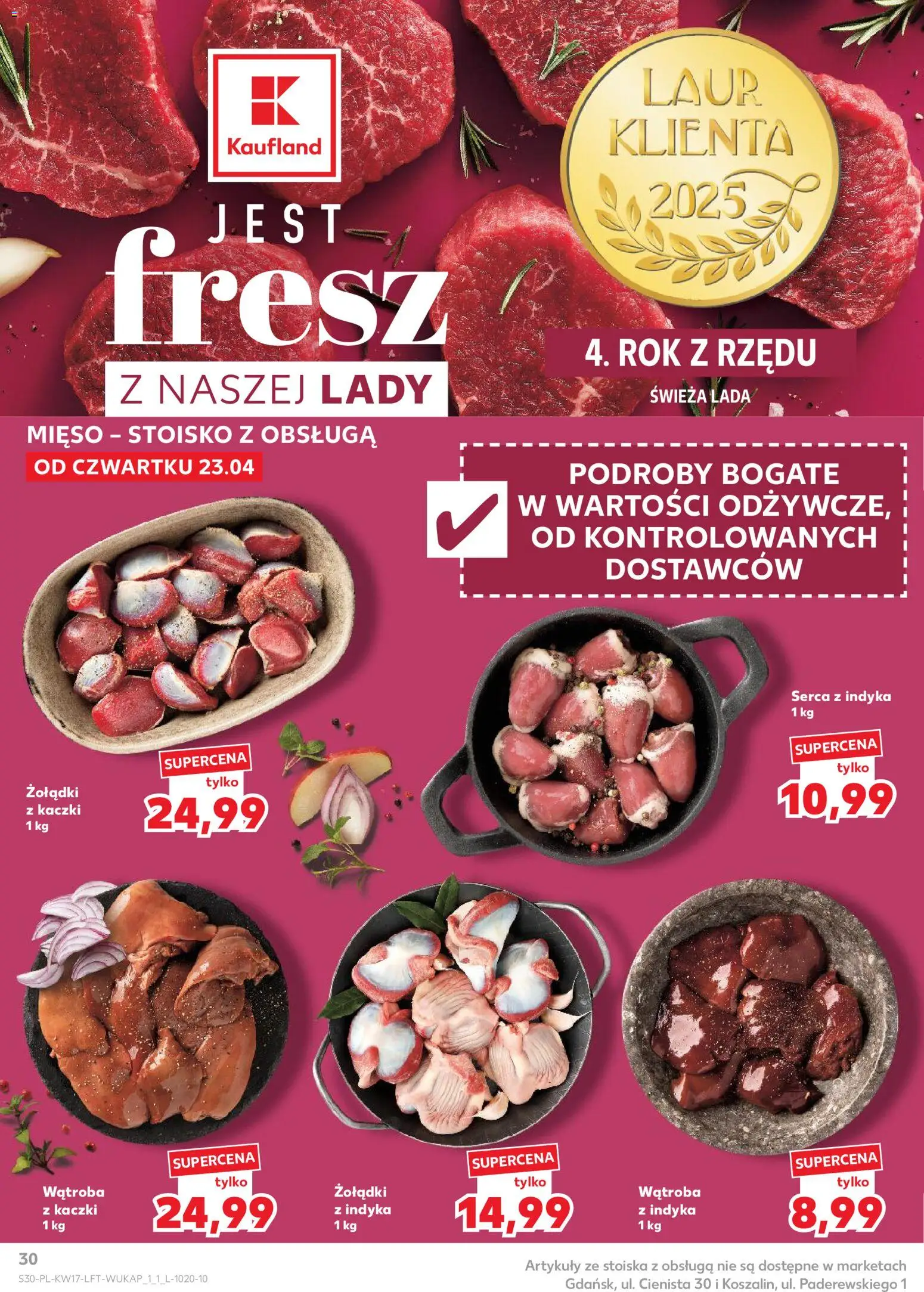 Kaufland gazetka od 23.04.2026 | Strona: 30 | Produkty: Mięso