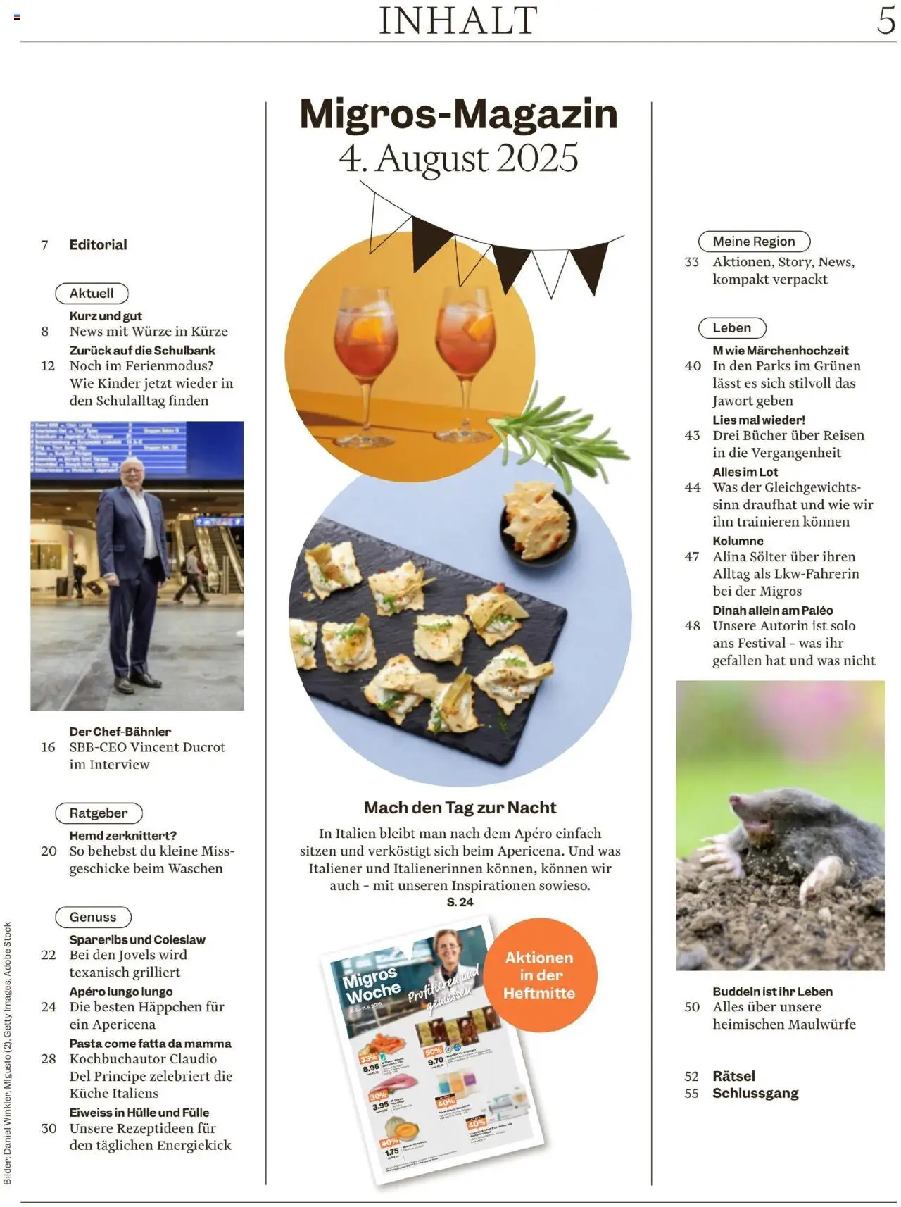 Migros - Magazin ab 05.08.2025 | Seite: 5 | Produkte: Hemd, Pasta, Hülle, Bilder