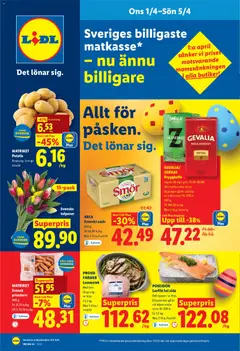 Lidl erbjudanden - Förhandsvisning av reklamblad från butik Lidl aktuell från 01.04.2026