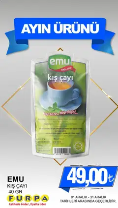 01.12.2025 tarihinden itibaren geçerli olan Furpa kataloğu önizlemesi | Sayfa: 19 | Ürünler: Kuşburnu, Kumina