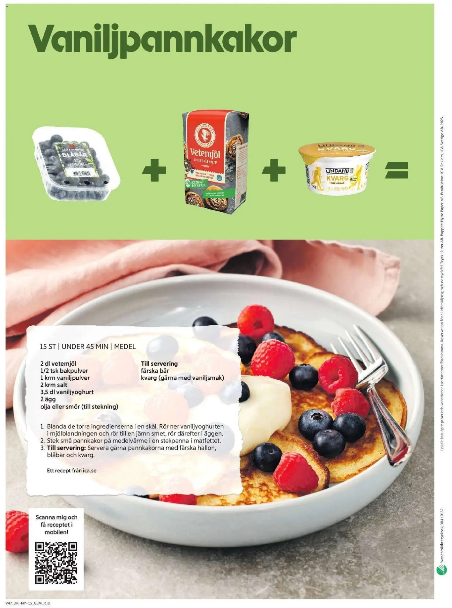 ICA Supermarket reklamblad aktuell från 17.11.2025 | Sida: 10 | Produkter: Salt, Ägg, Stekpanna, Kvarg