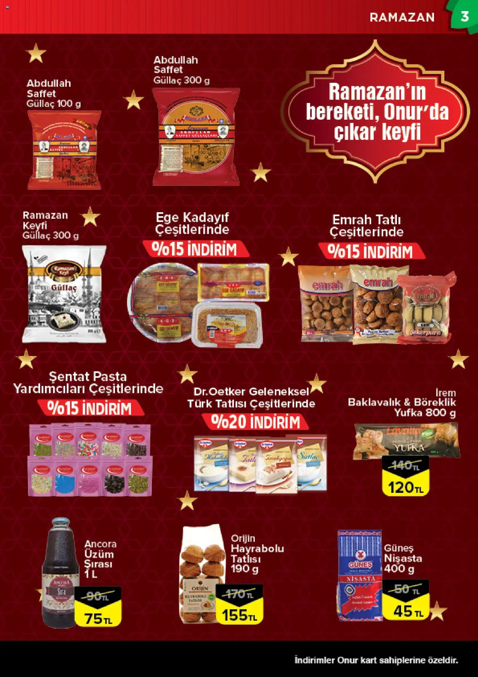 Onur Market Katalog - Bursa - 10.02.2026 tarihinden itibaren geçerlidir | Sayfa: 3