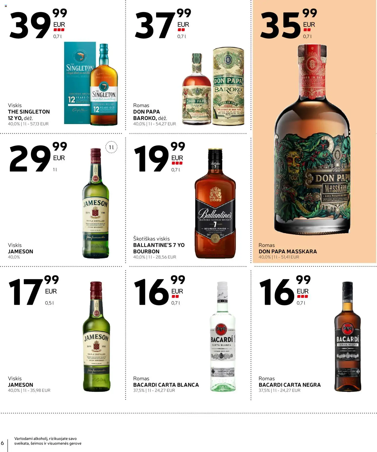 Rimi akcijos nuo 04.11.2025 | Puslapis: 6 | Prekių: Viskis