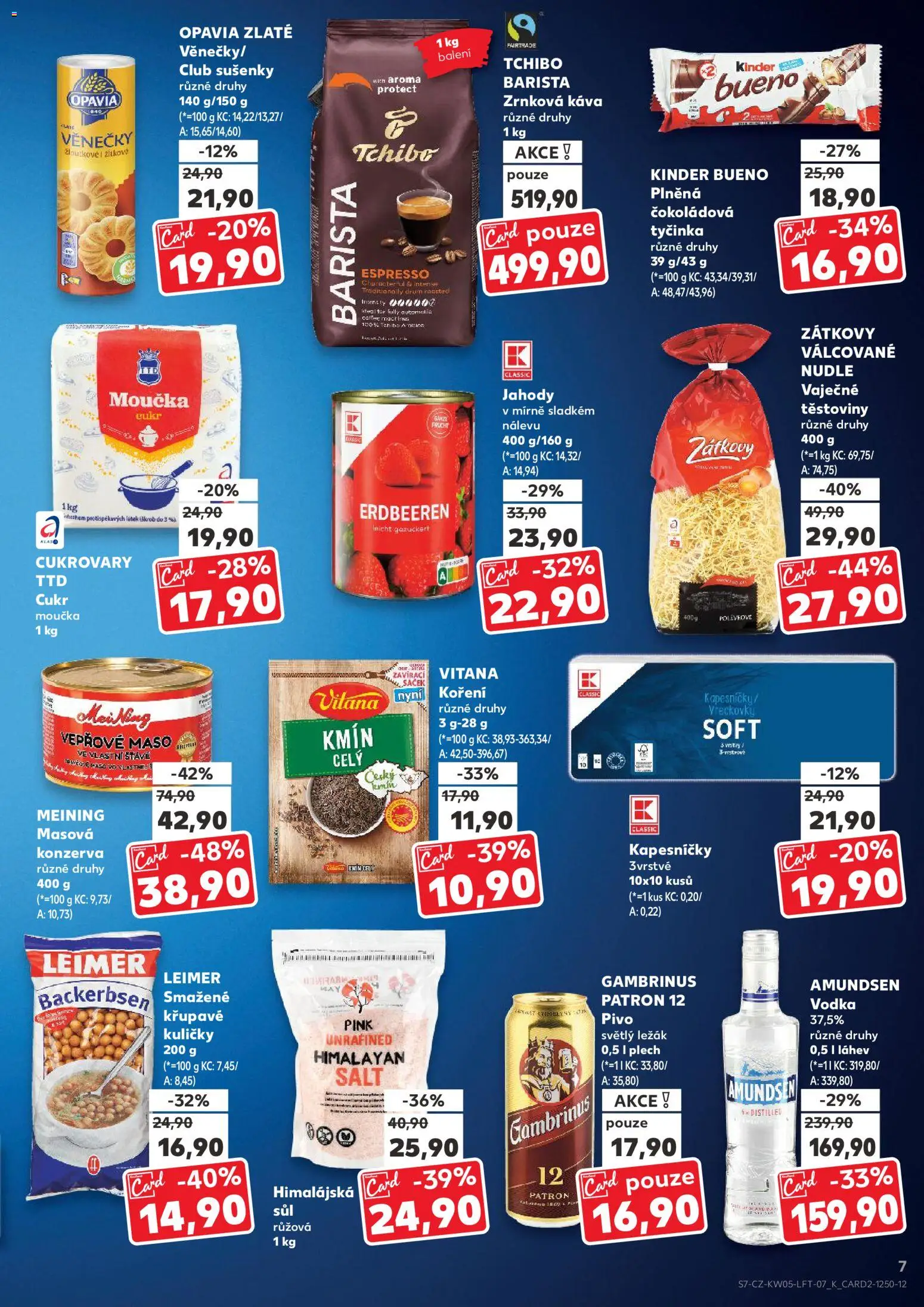 Kaufland leták - Plzeň od 28.01.2026 | Strana: 7 | Produkty: Jahody, Maso, Nudle, Cukr moučka