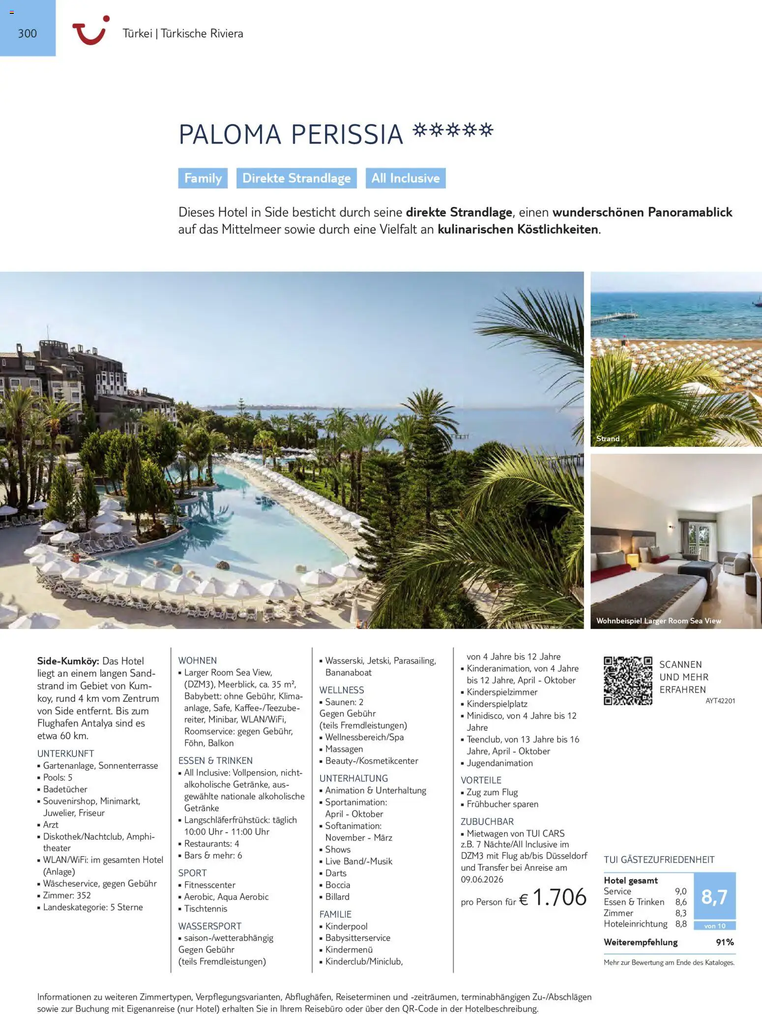 Aida  Südeuropa & Nordafrika 2026/27 – gültig ab 01.01.2026 | Seite: 300 | Produkte: Babybett, Uhr