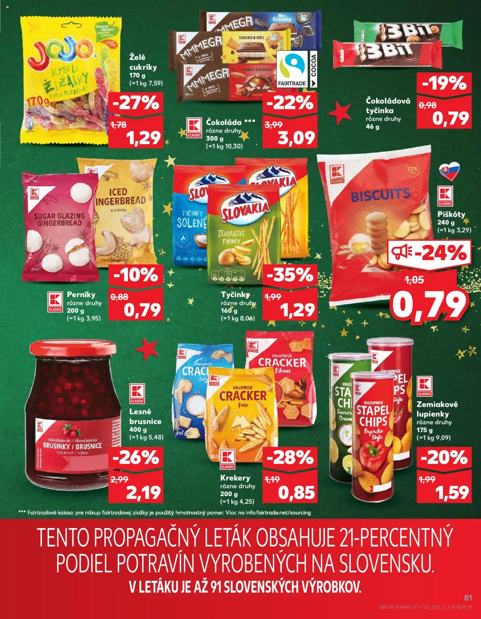 Kaufland SK akciós ujság - amely érvényes a következő dátumtól: 13.11.2025 | Oldal: 81 | Termékek: Chips