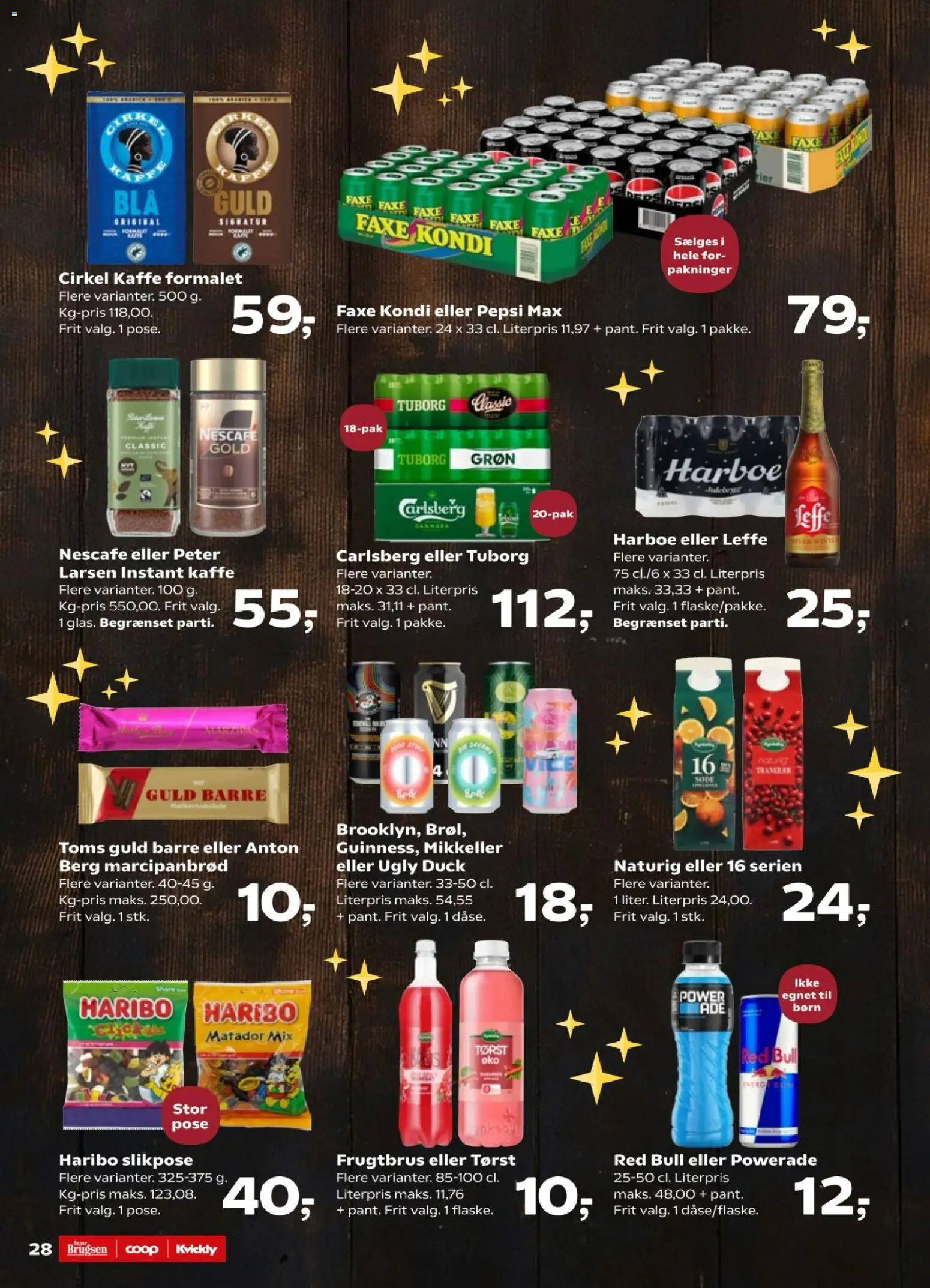 Super Brugsen tilbudsavis – gyldig fra 14.11.2025 | Side: 31 | Produkter: Kaffe, Faxe Kondi, Pepsi, Instant Kaffe