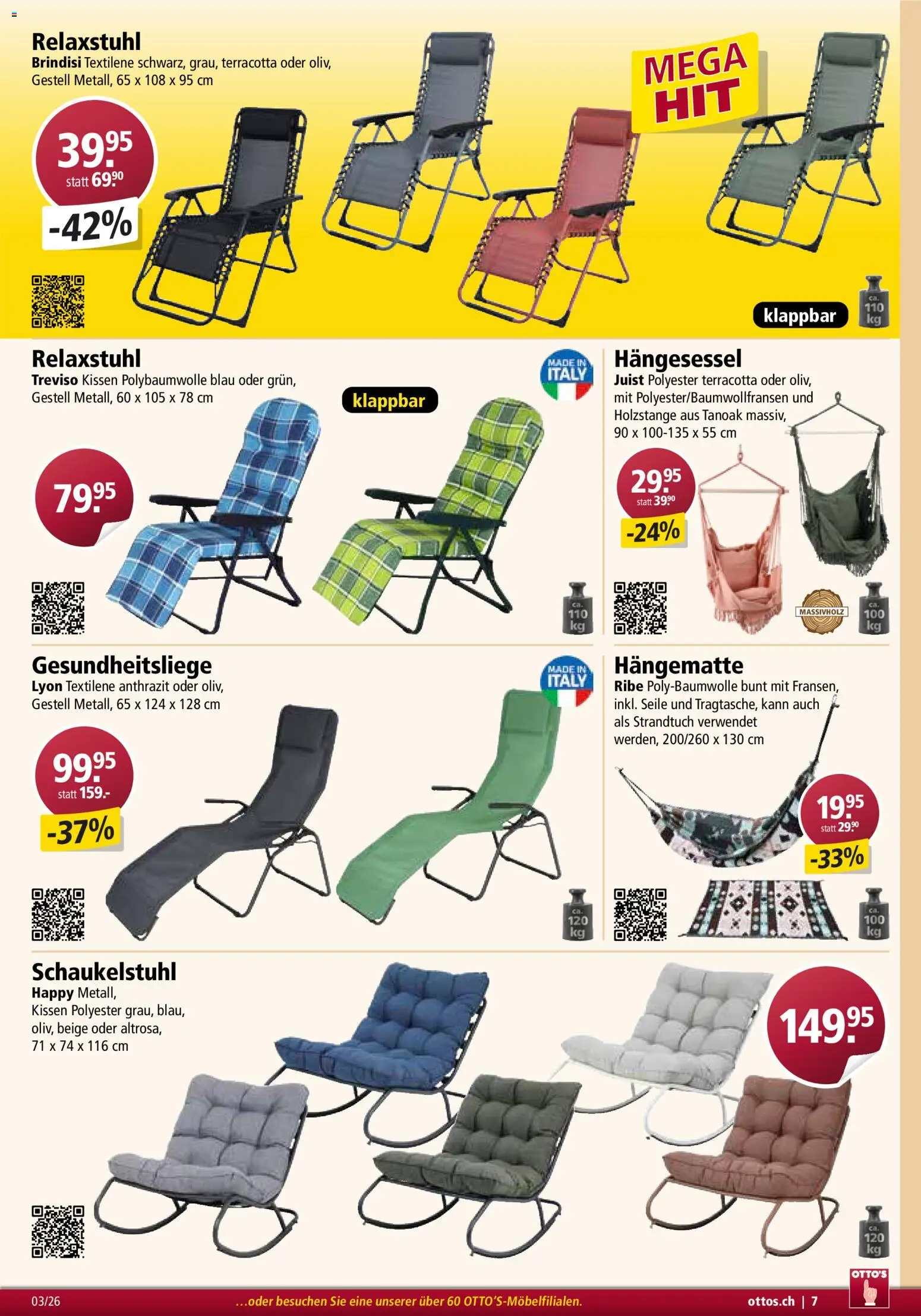 Otto's Aktionen Möbelflyer – gültig ab 01.03.2026 | Seite: 7 | Produkte: Kissen, Strandtuch