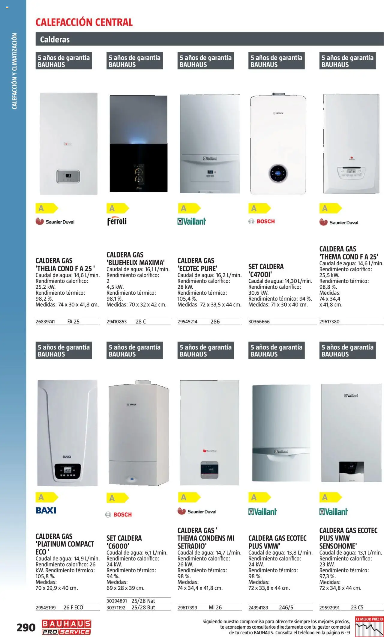 Bauhaus - ProService  │ válido desde el 24.02.2025 | Página: 290 | Productos: Té, Teléfono