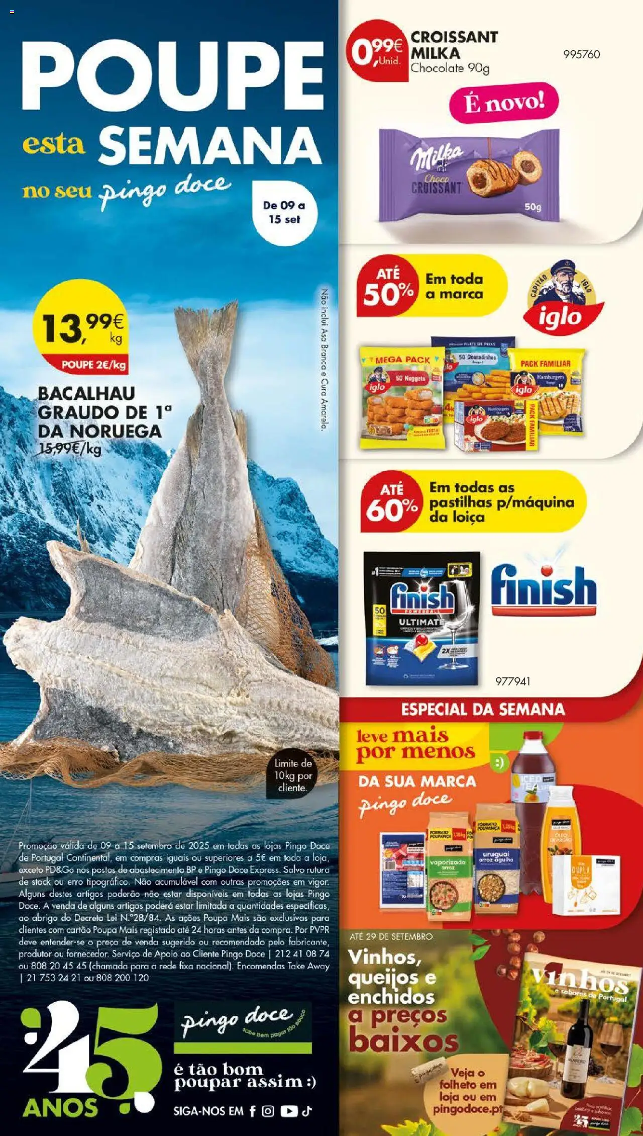 Pingo Doce folheto │ válido de 09.09.2025 | Página: 54 | Produtos: Bacalhau, Óleo, Arroz, Nuggets