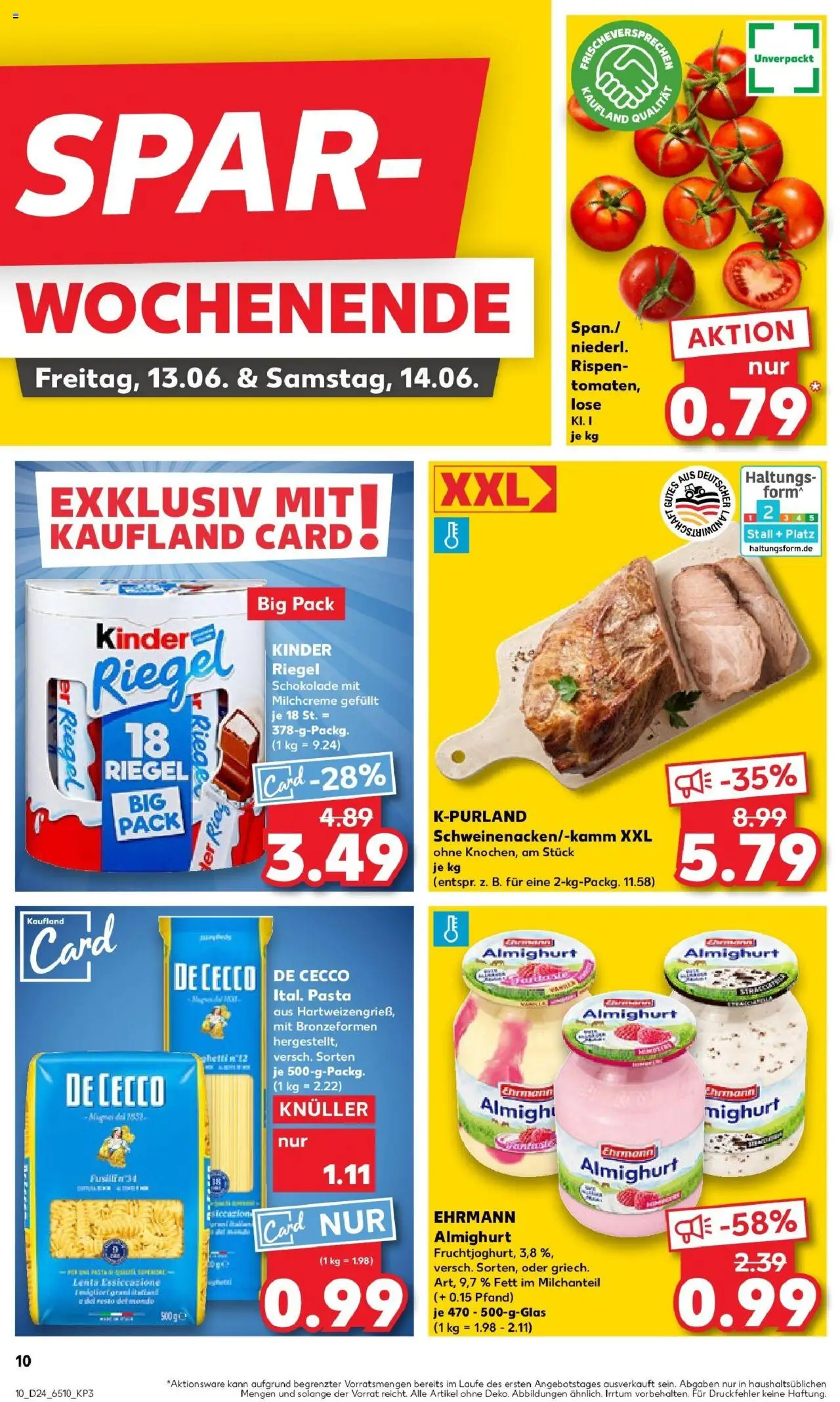 Kaufland prospekt Erkelenz	 - gültig ab dem 16.06.2025 | Seite: 25 | Produkte: Kinder schokolade, Ehrmann almighurt, Kinder riegel, Pasta