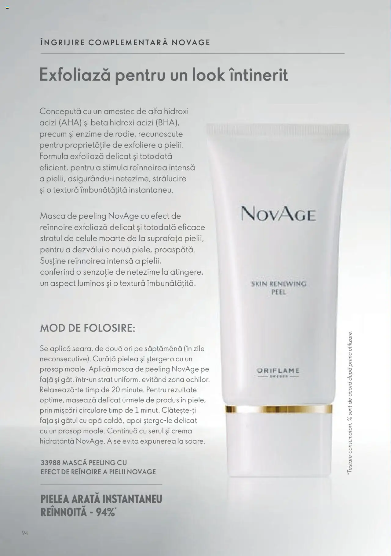 Oriflame catalog - Ghidul NOVAGE+ – valabil de la 01.03.2023 | Pagină: 94