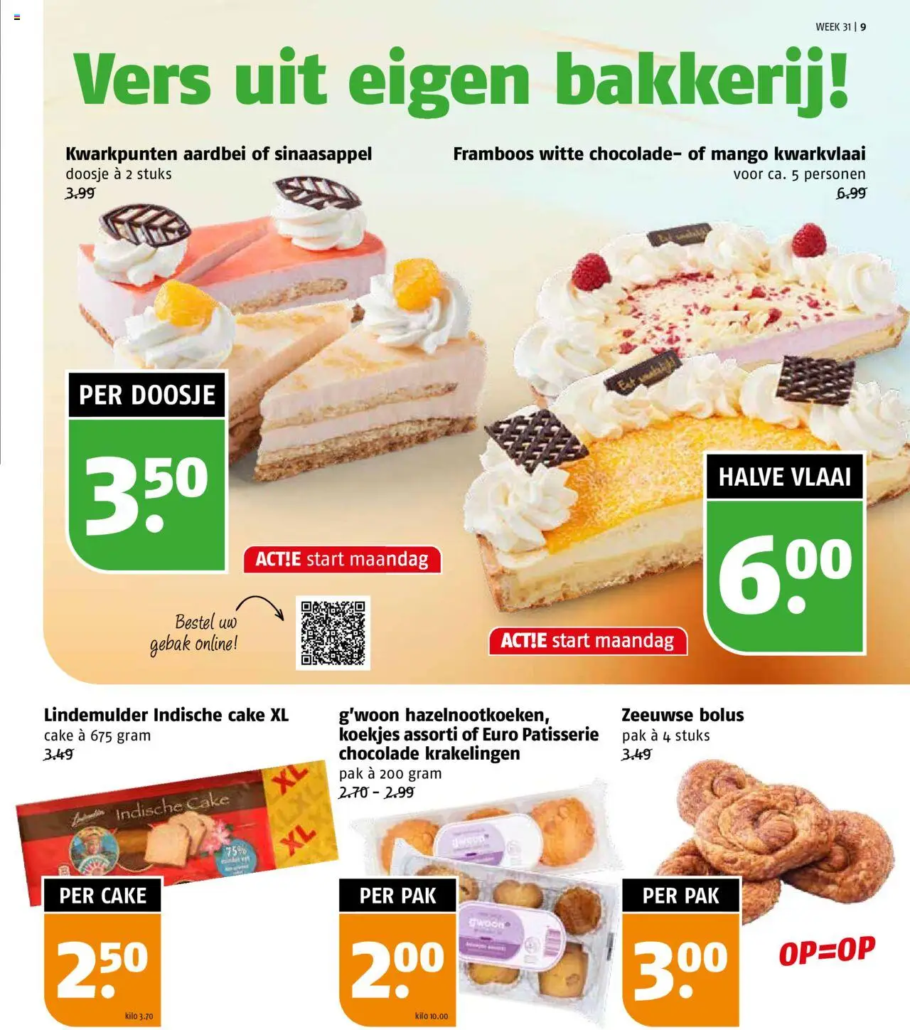  | Pagina: 9 | Producten: Koekjes, Gebak, Mango, Aardbei