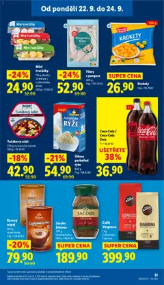 Jacobs Intense, 200 g, instantní káva od 22.09.2025 | Strana: 29 | Produkty: Rýže Vitana, Instantní káva, Salát, Jacobs