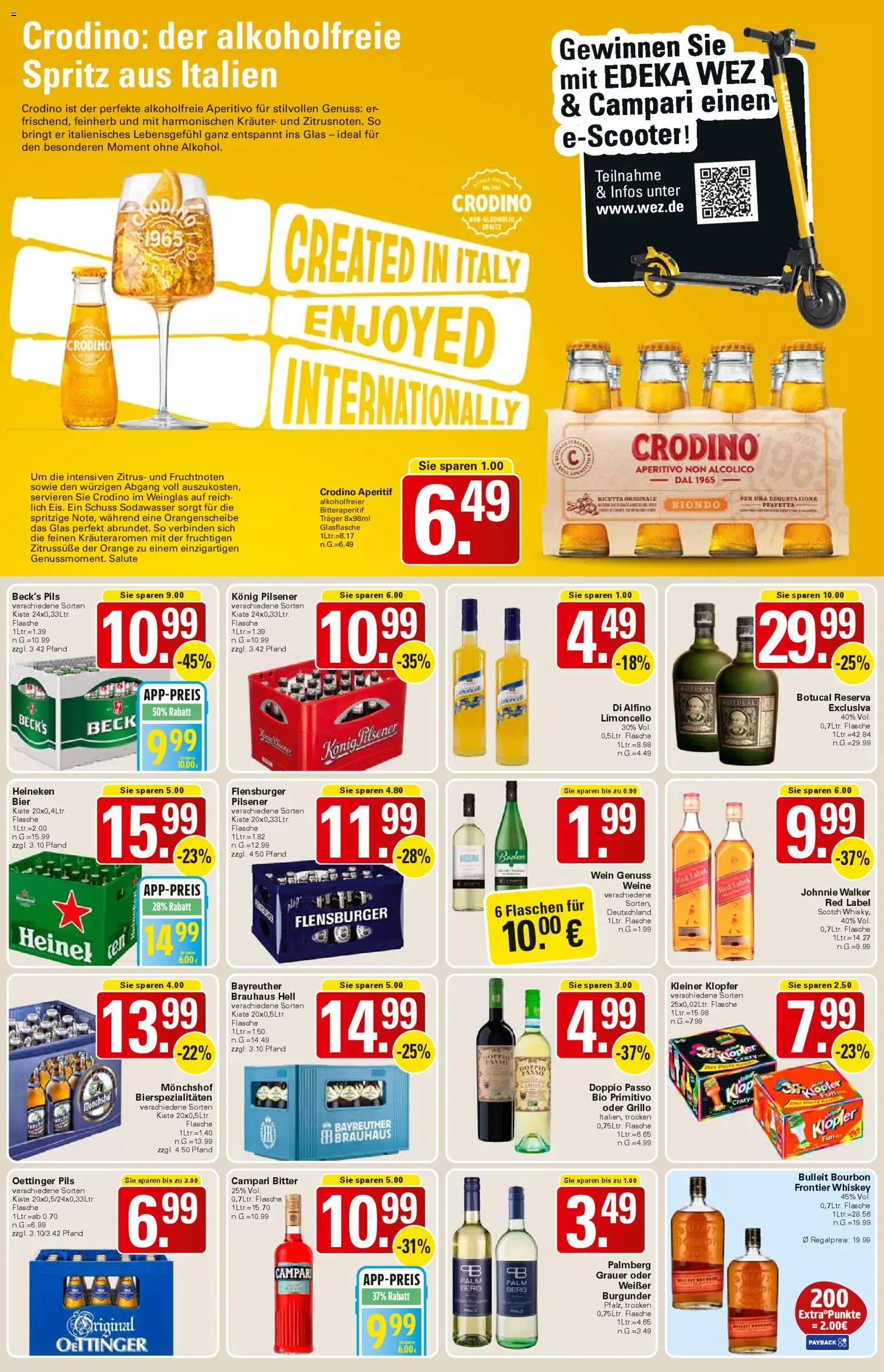 WEZ Prospekt 	 – gültig ab 13.04.2026 | Seite: 13 | Produkte: Monchshof, Bier, Pils, Wein