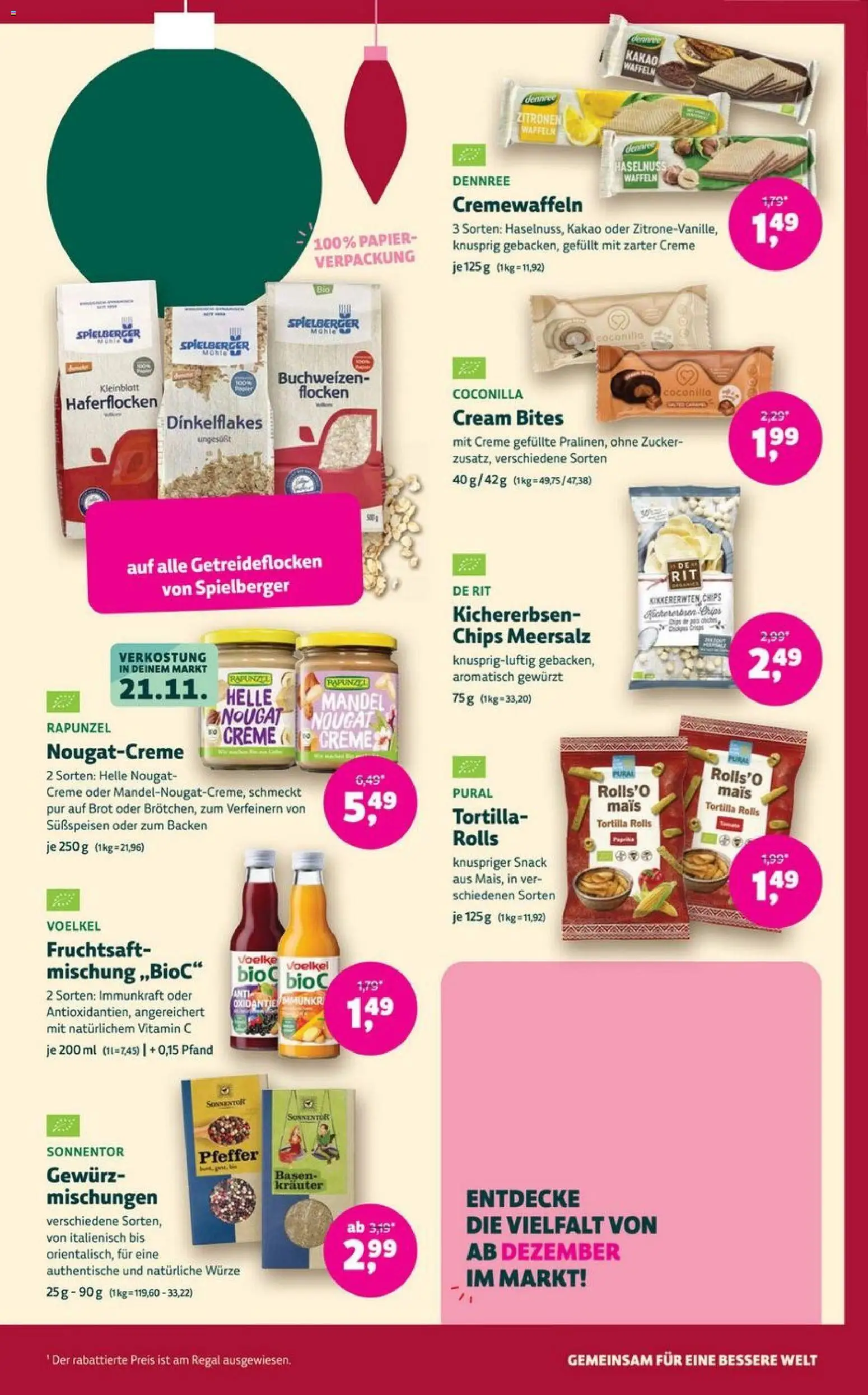 Denns BioMarkt Angebote – gültig ab 19.11.2025 | Seite: 13 | Produkte: Regal, Creme, Paprika, Brot