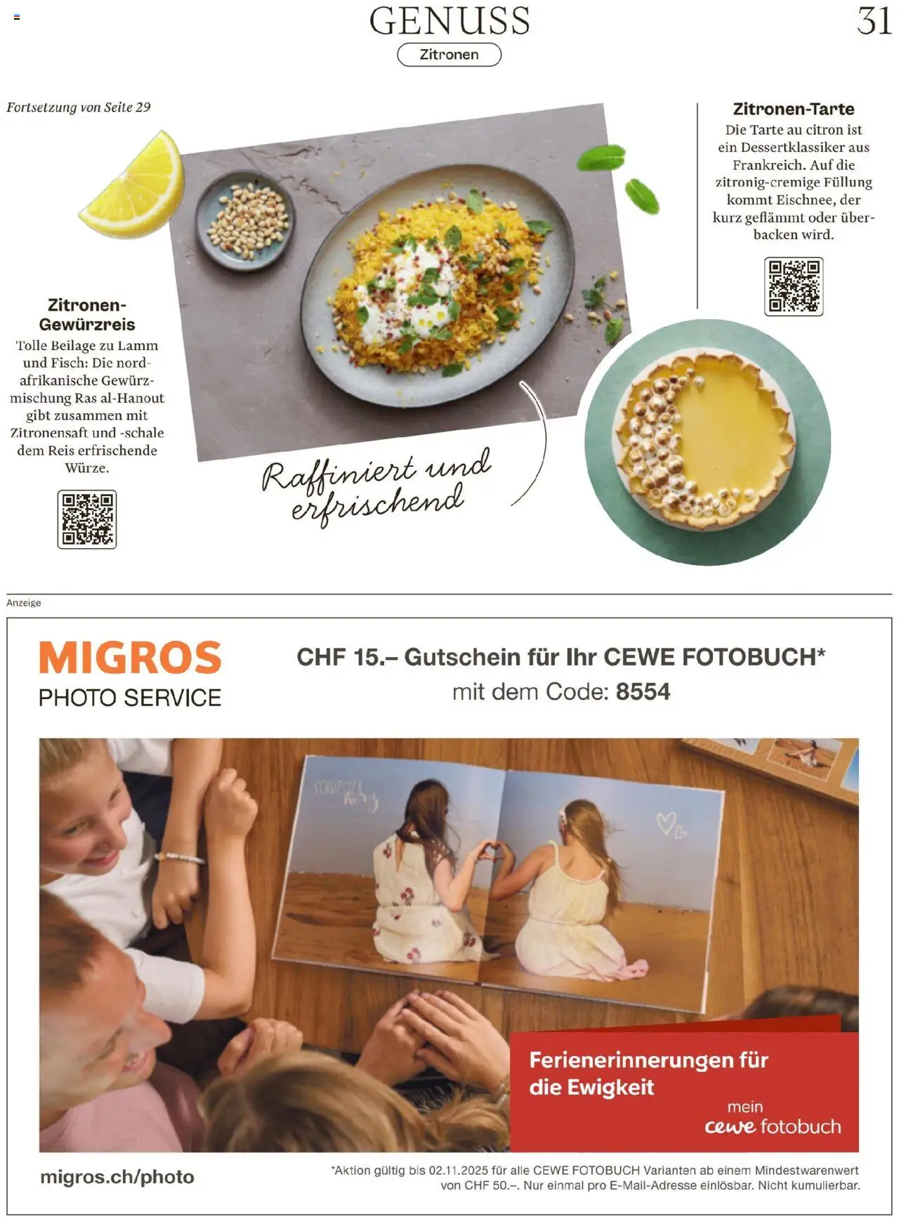 Migros Magazin – gültig ab 13.10.2025 | Seite: 31 | Produkte: Kammerjunker, Reis, Fisch