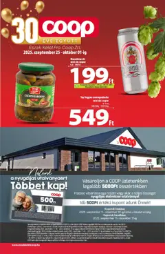 COOP - Újság Észak Kelet Pro-Coop Zrt - amely érvényes a következő dátumtól: 25.09.2025