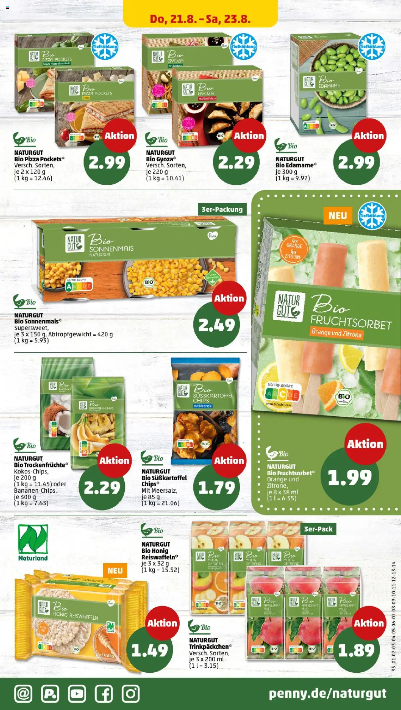 Penny Prospekt 	 - gültig ab dem 18.08.2025 | Seite: 35 | Produkte: Apfelsaft, Zitrone, Rindfleisch, Chips