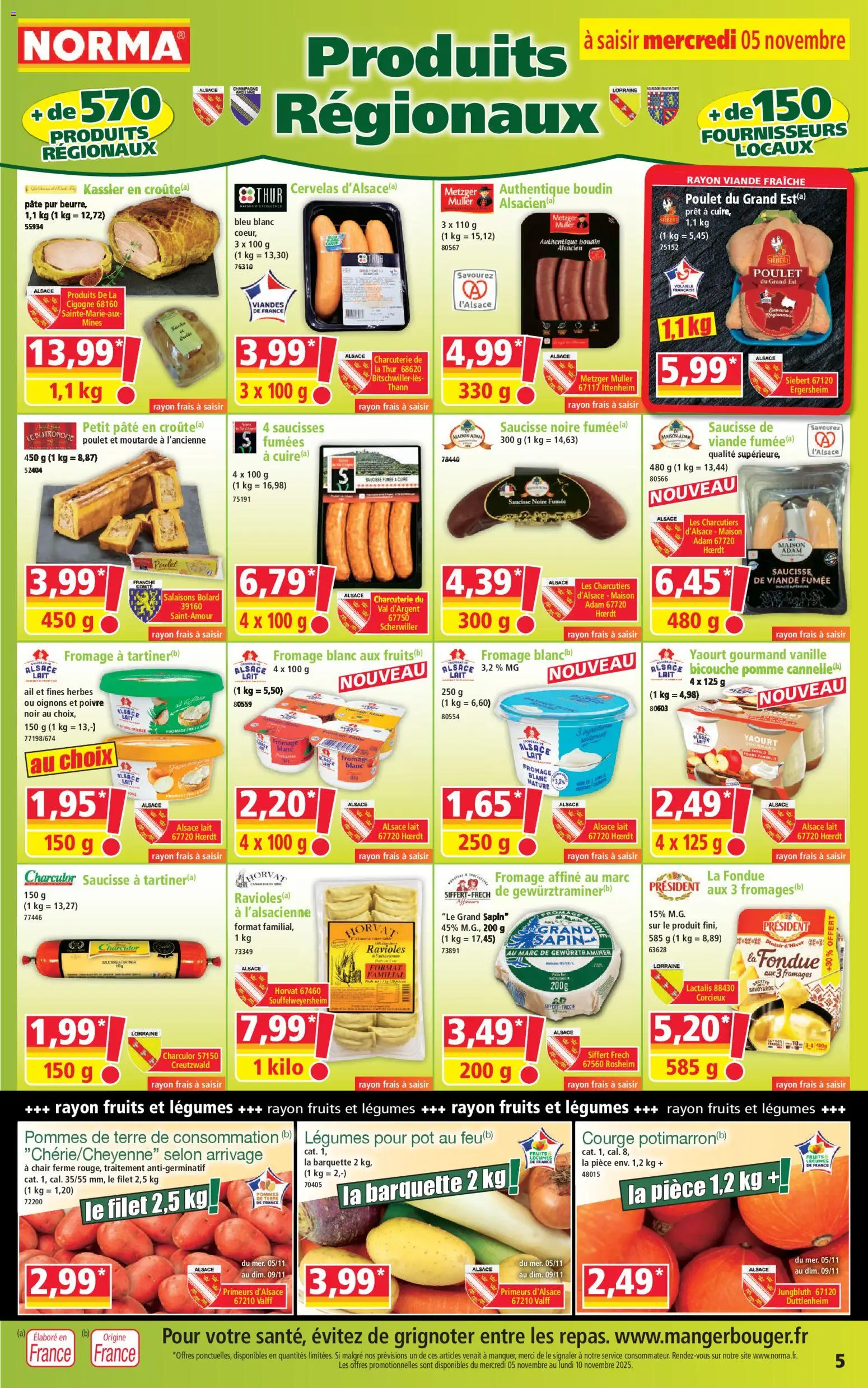 {H1} | Page: 5 | Produits: Volaille, Cannelle, Moutarde, Oignons