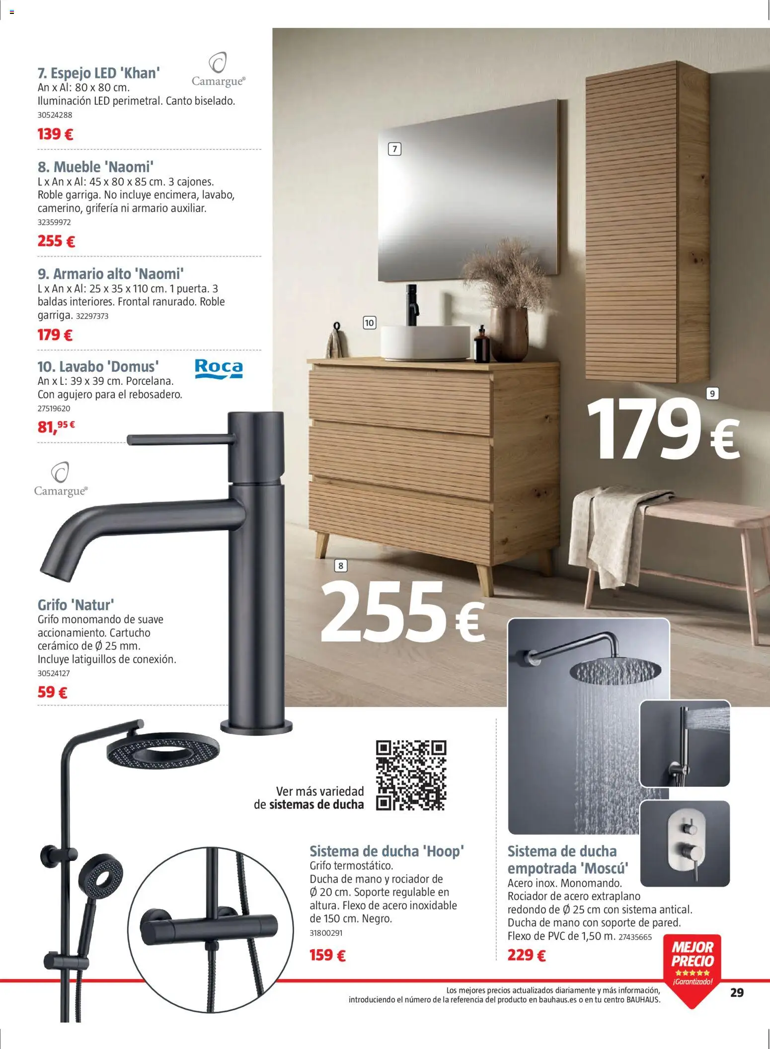 Bauhaus folleto Renueva │ válido desde el 02.03.2026 | Página: 29 | Productos: Galette de chaise, Armario, Lavabo, Ducha