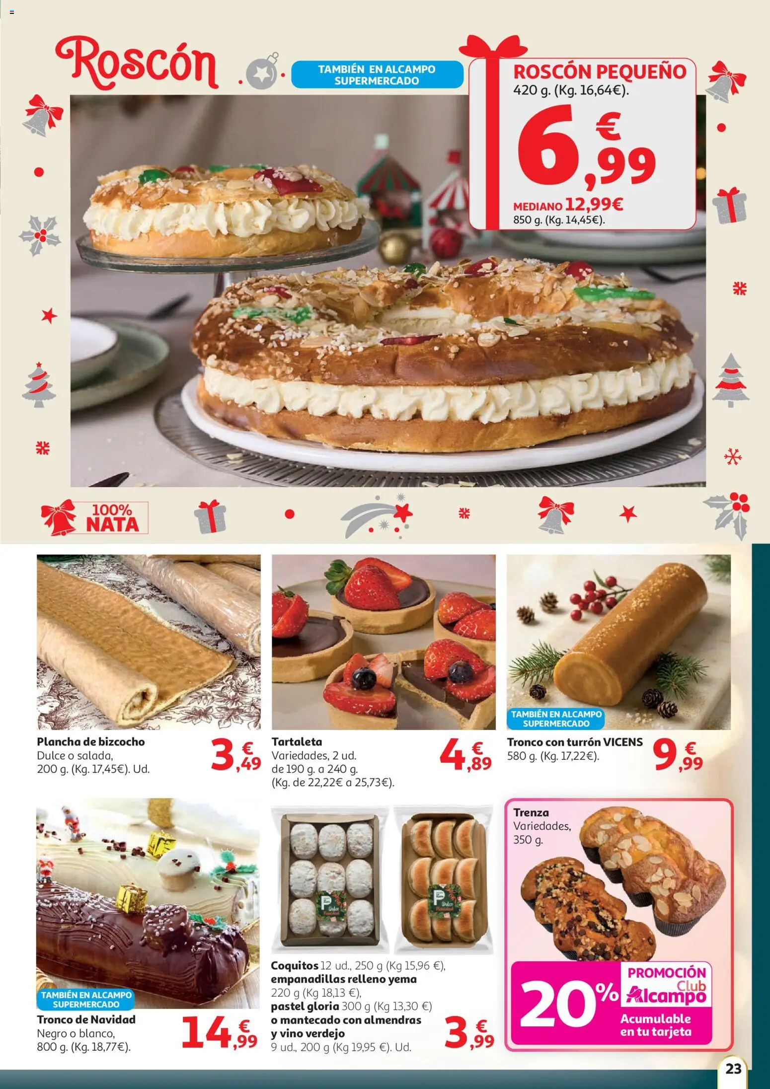 Alcampo - Hg Madrid │ válido desde el 11.12.2025 | Página: 23 | Productos: Vino, Bizcocho, Plancha