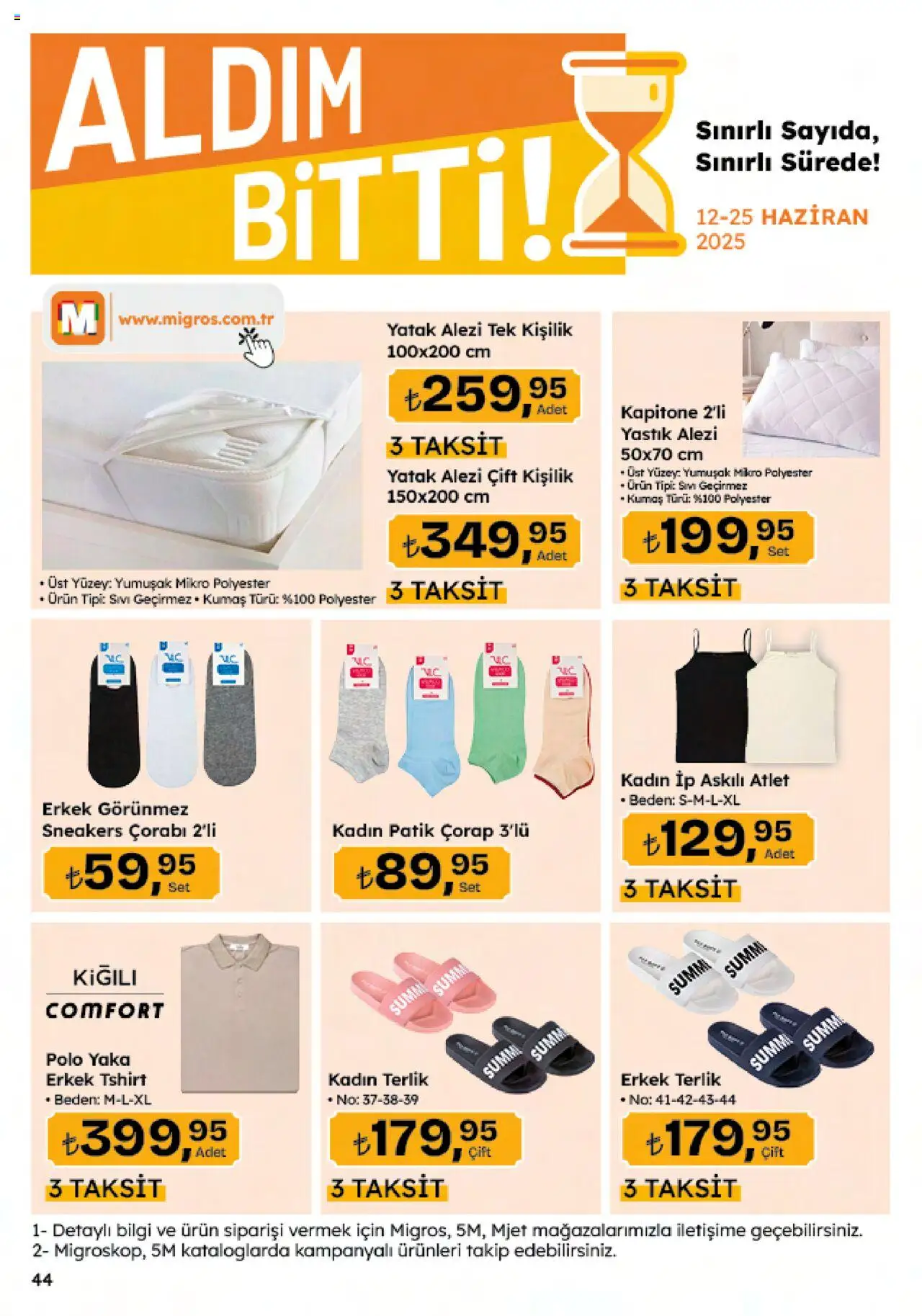 Migros Katalog - 5M Migroskop Dijital - 12.06.2025 tarihinden itibaren geçerlidir | Sayfa: 158 | Ürünler: Yatak, Yastık, Atlet, Terlik