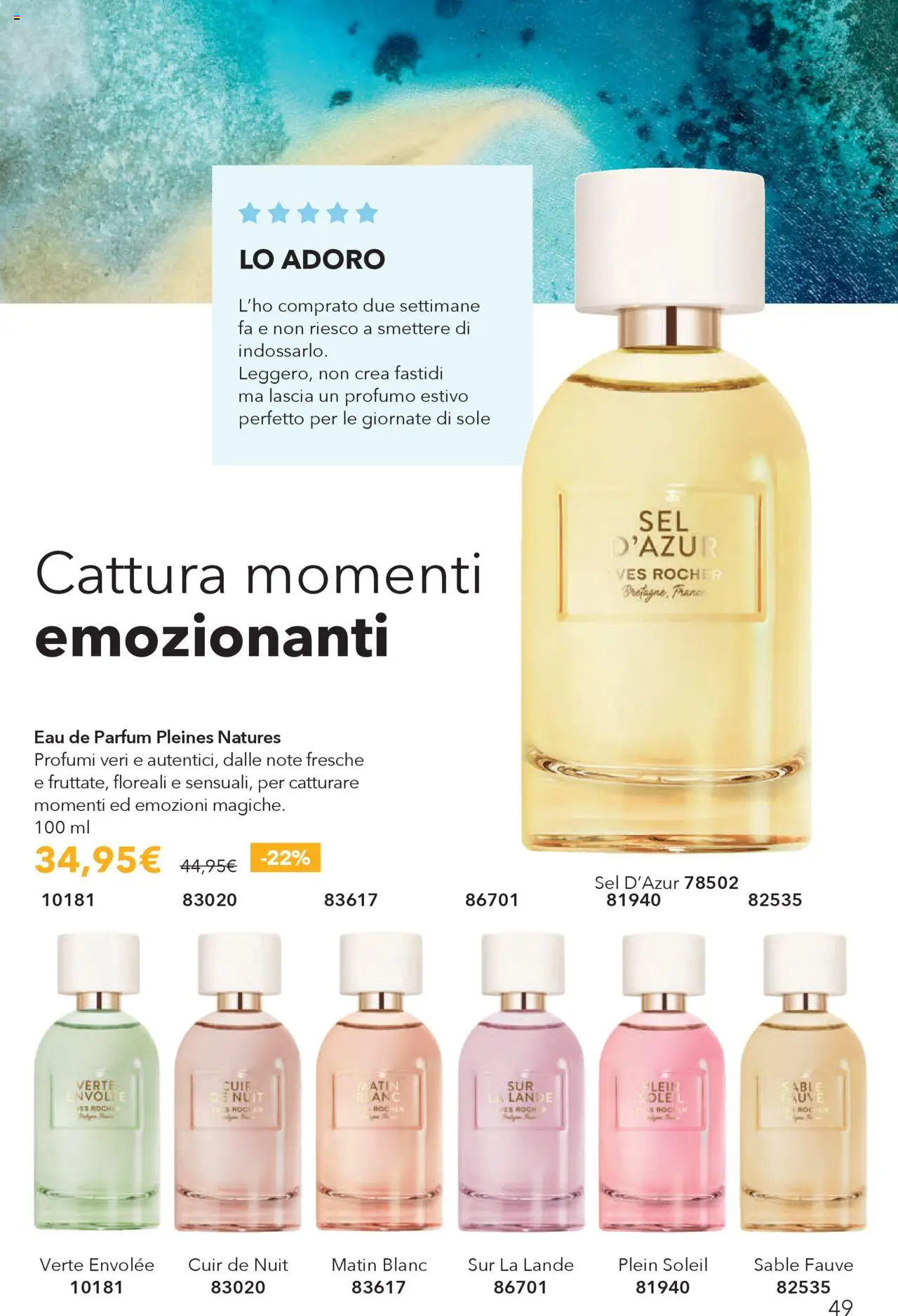 Volantino Yves Rocher del 31.07.2025 | Pagina: 49 | Prodotti: Profumo