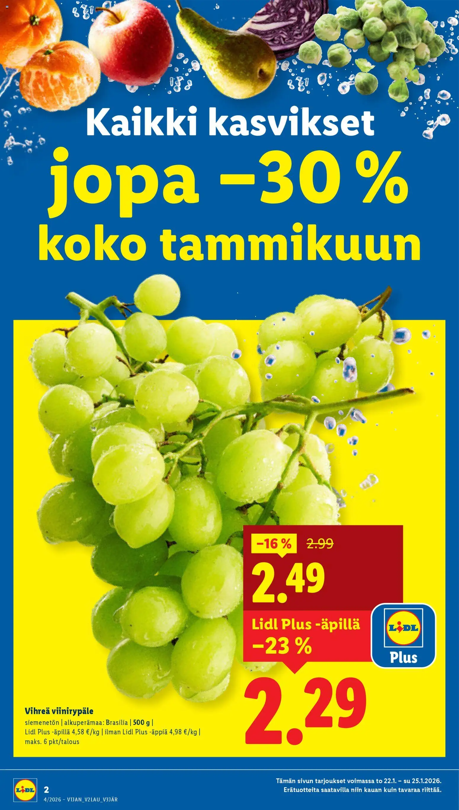 Lidl tarjoukset - Helsinki – voimassa 22.01.2026 alkaen | Sivu: 2