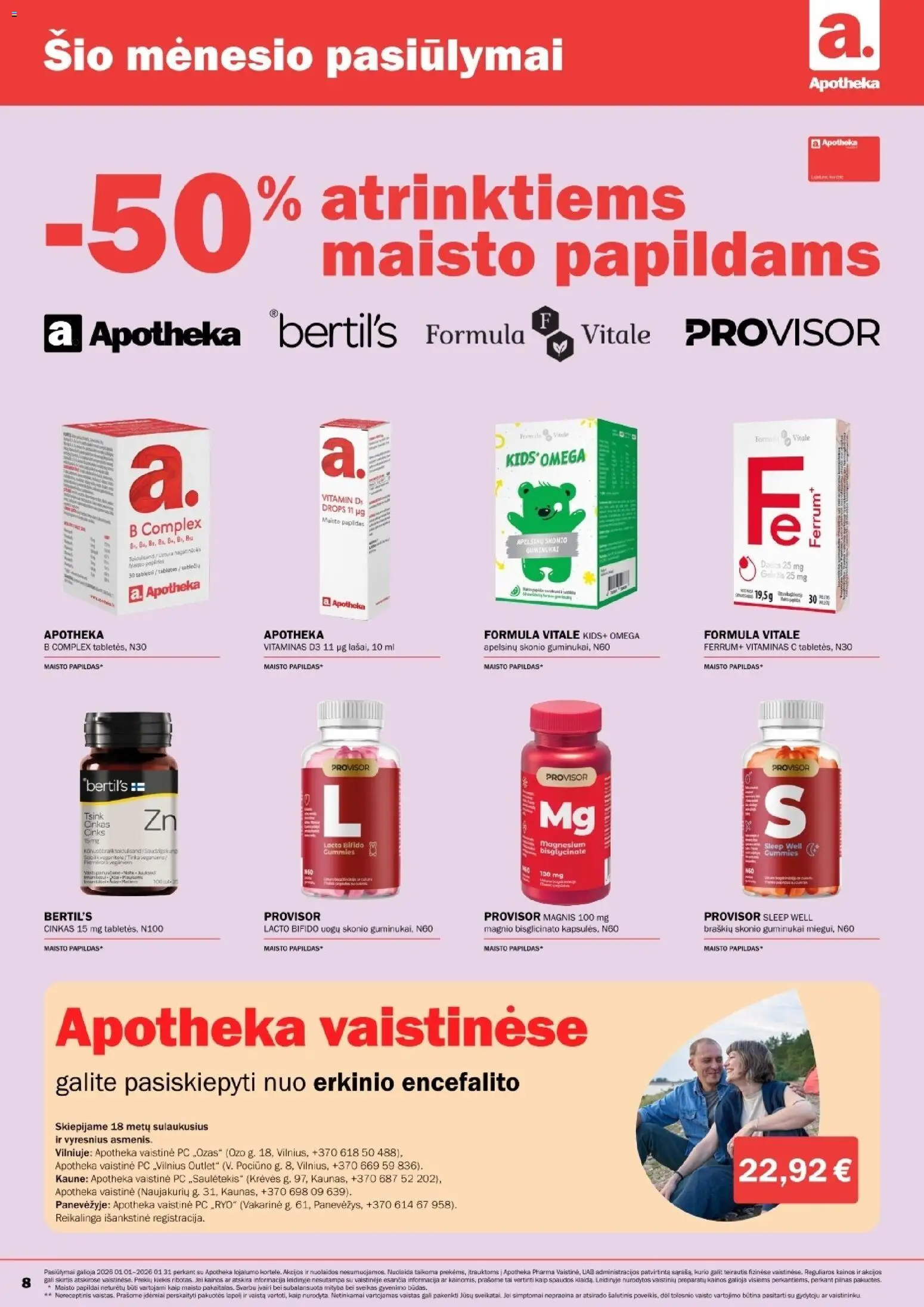 Apotheka akcijos nuo 01.01.2026 | Puslapis: 8