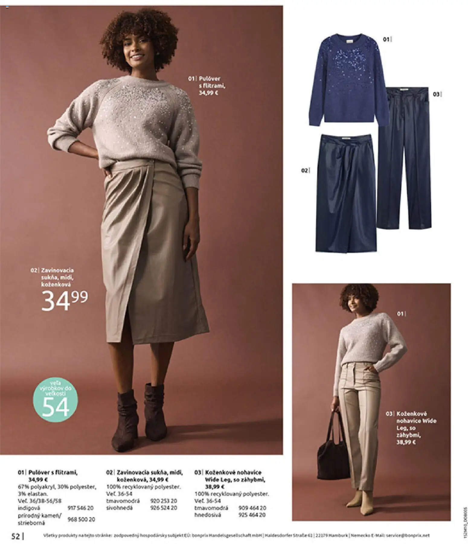 Nové Bonprix akcie – leták je platný od 24.11.2025 | Strana: 54 | Produkty: Nohavice