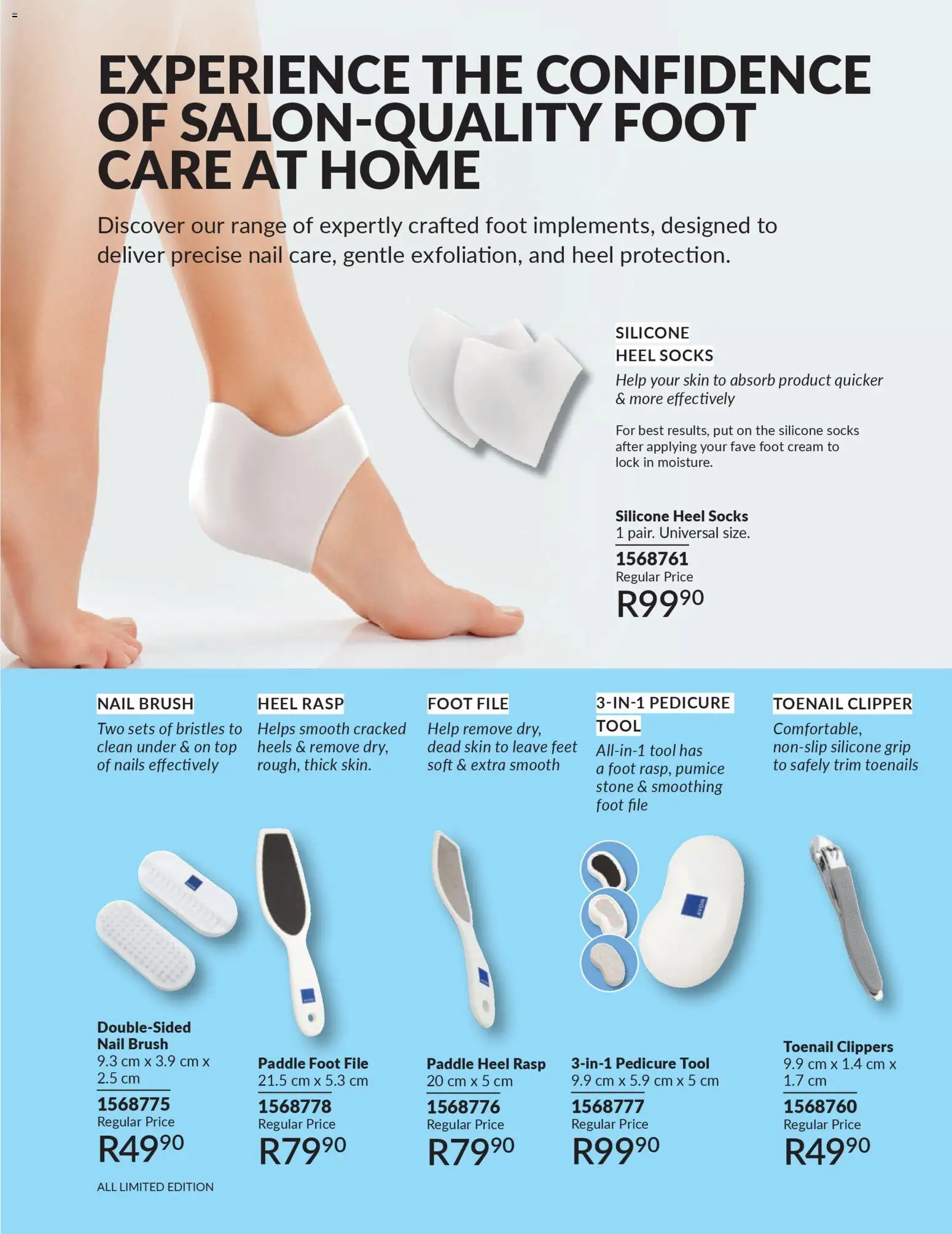 New Avon catalogue – valid from 01.03.2026 | Page: 143 | Products: Socks, Lock, Brush, Silicone